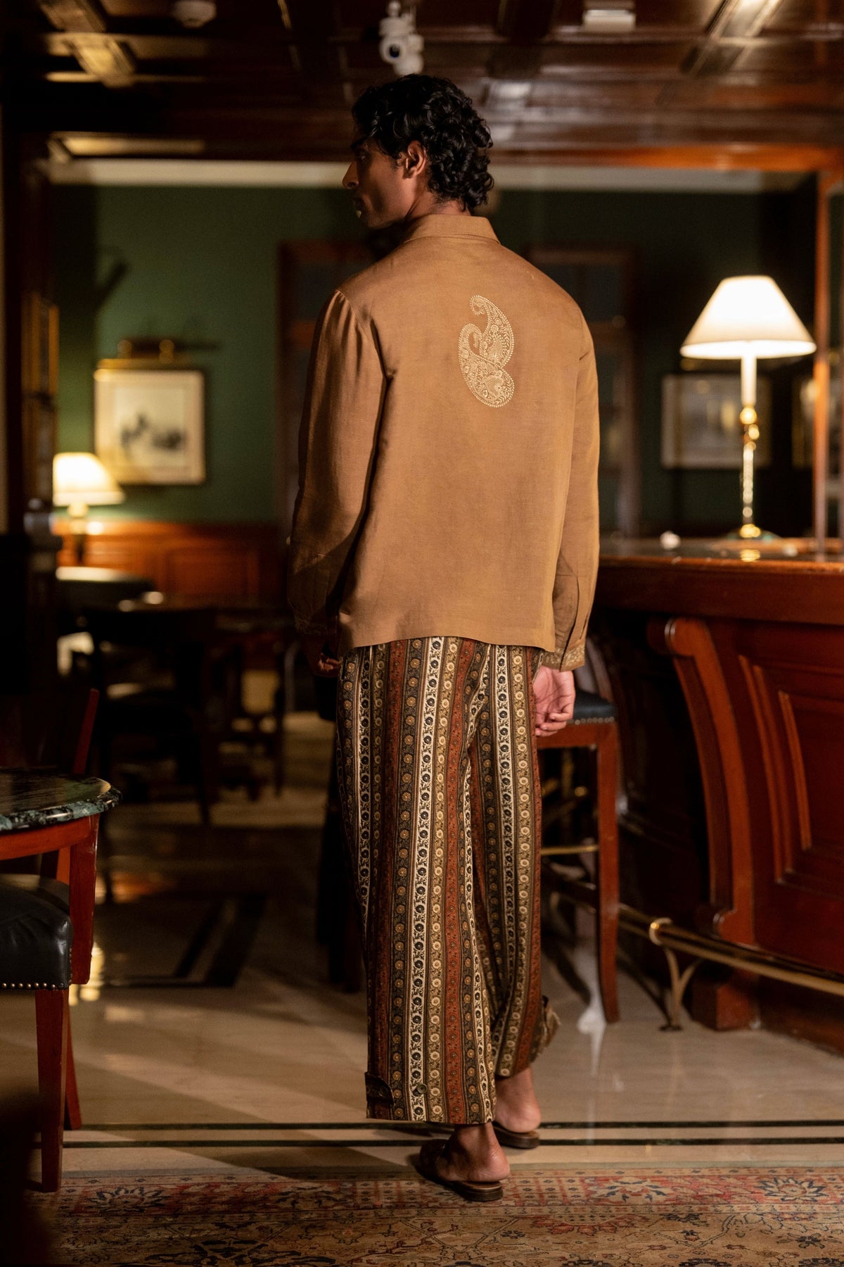 Printed Stripe Pants