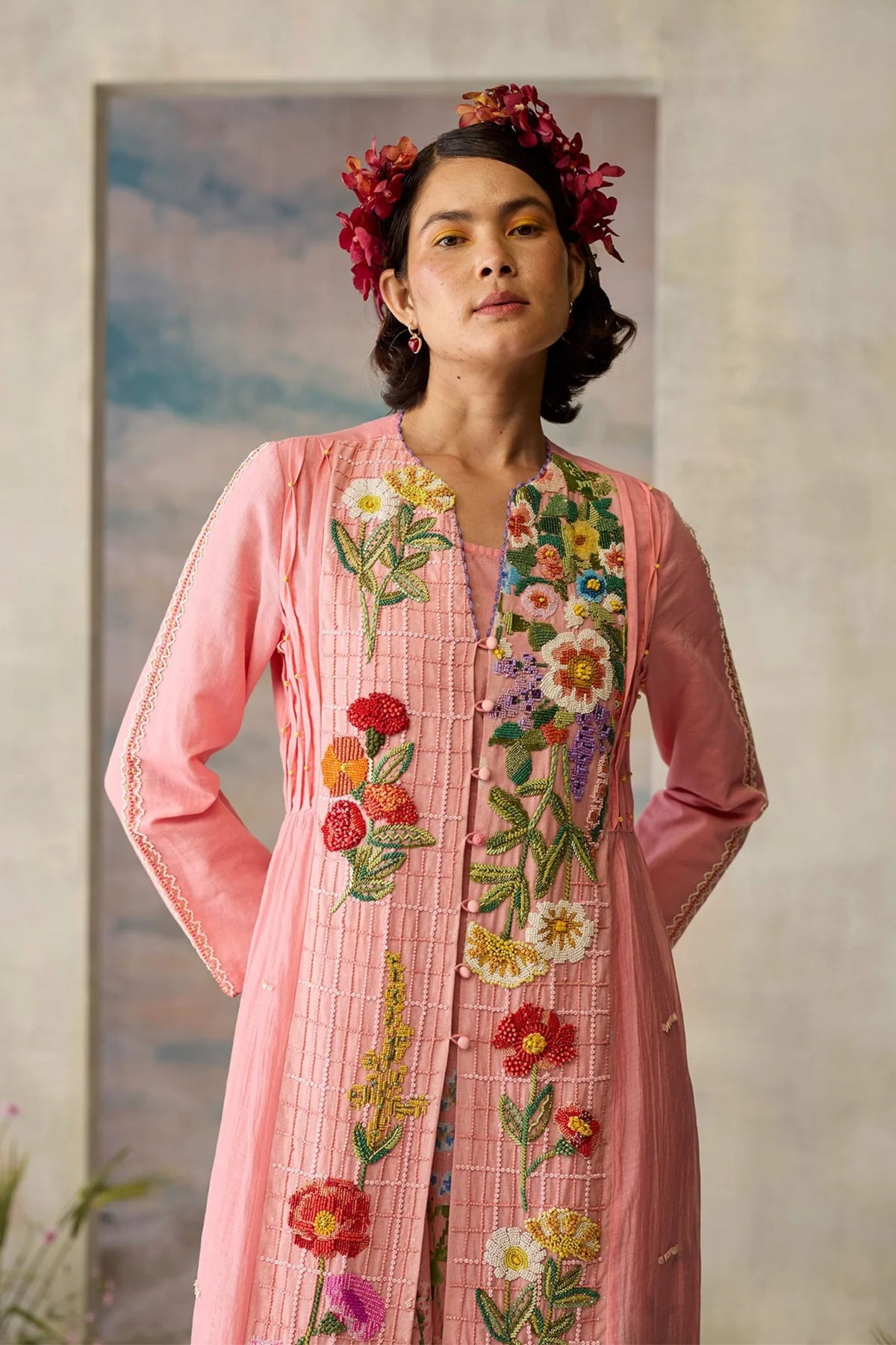 Rose Beaded Tunic