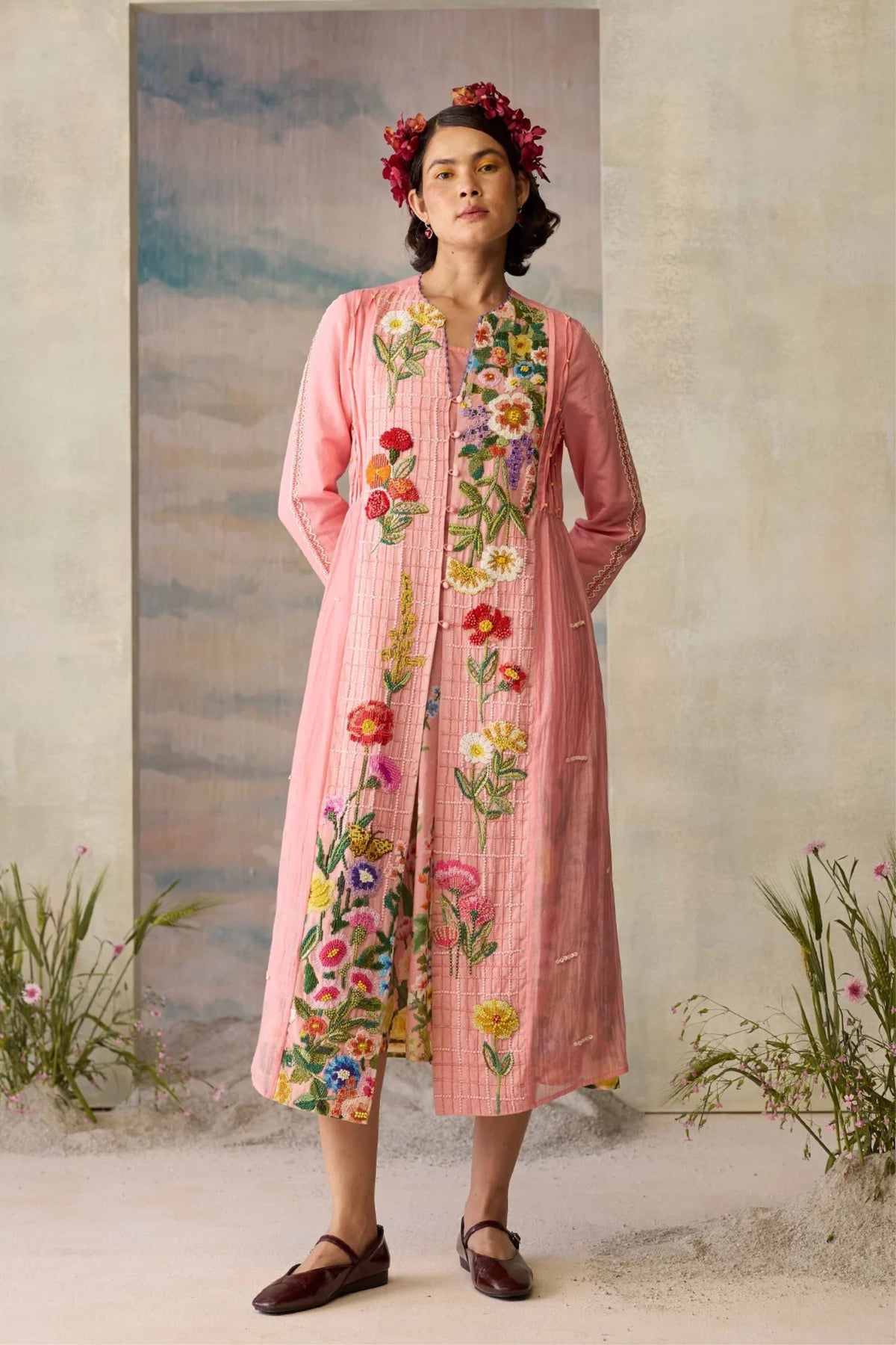 Rose Beaded Tunic