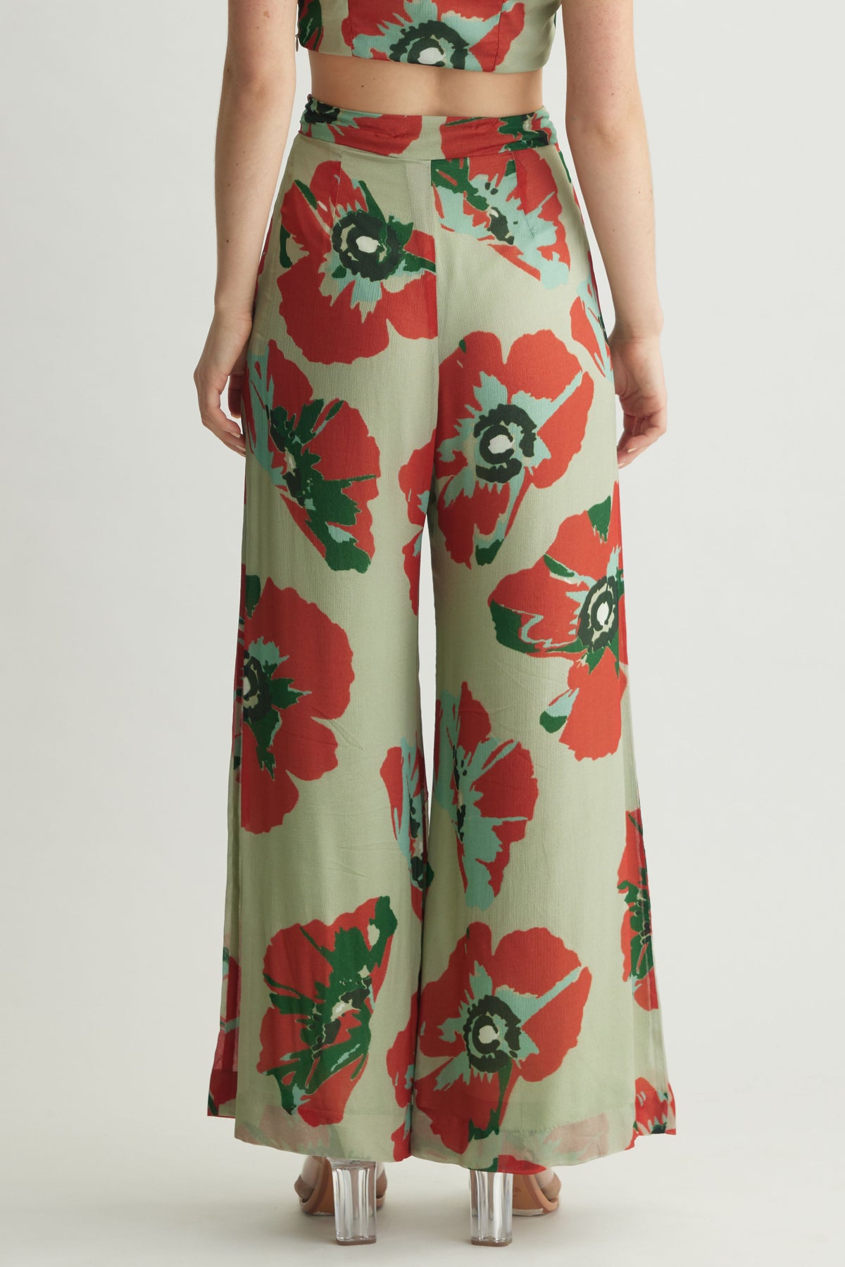 Mint Floral Pants
