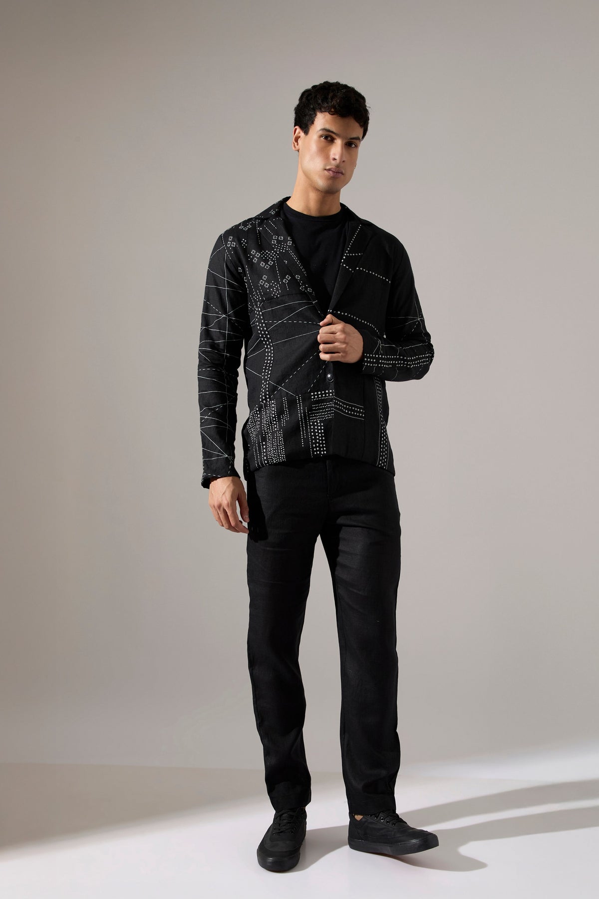 Tony Multi Pnnel Blazer Set