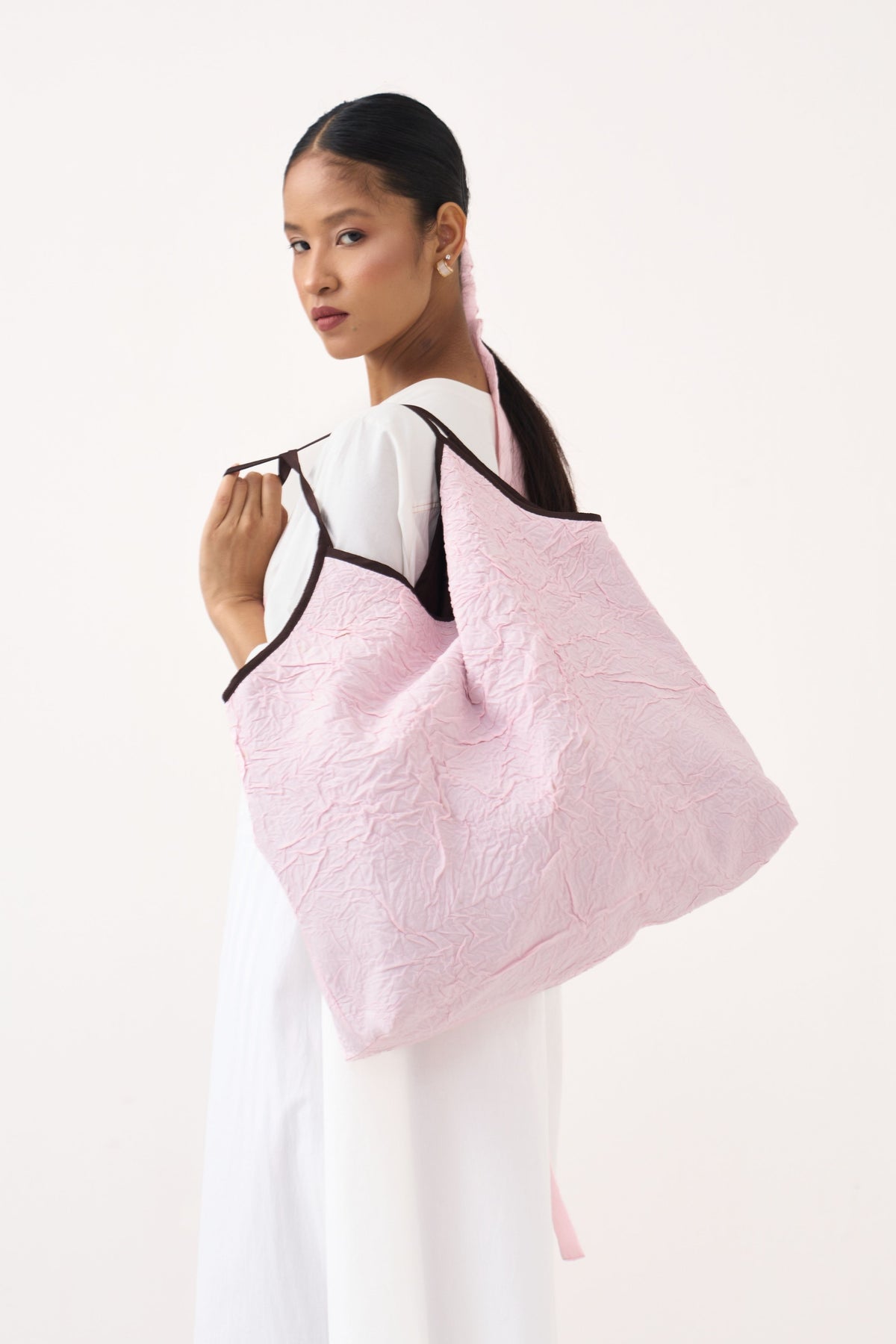 Patch Asymmetric Hem Shirt