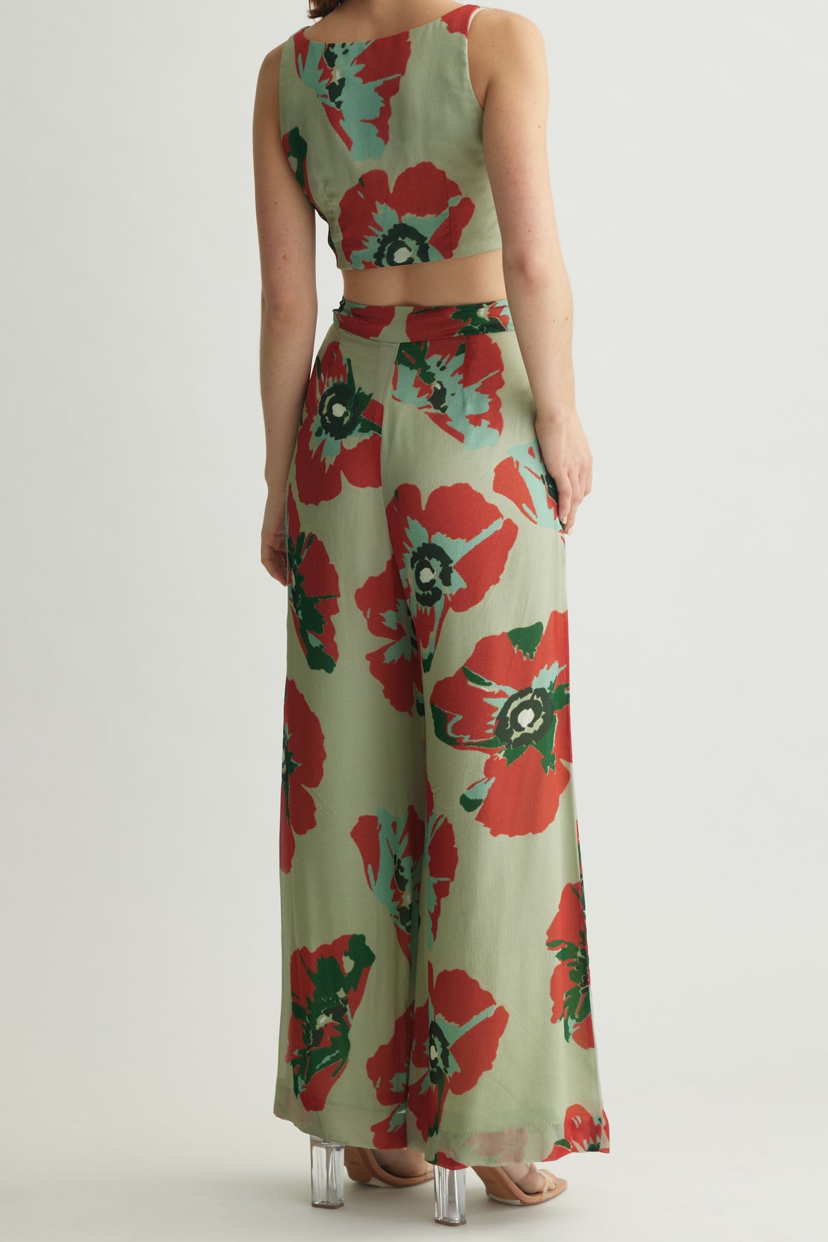 Mint Floral Pants