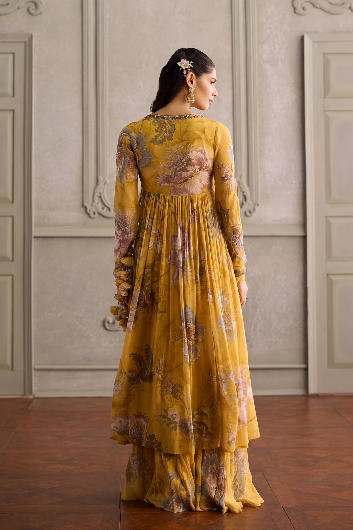 Yellow Navyha Angrakha Set