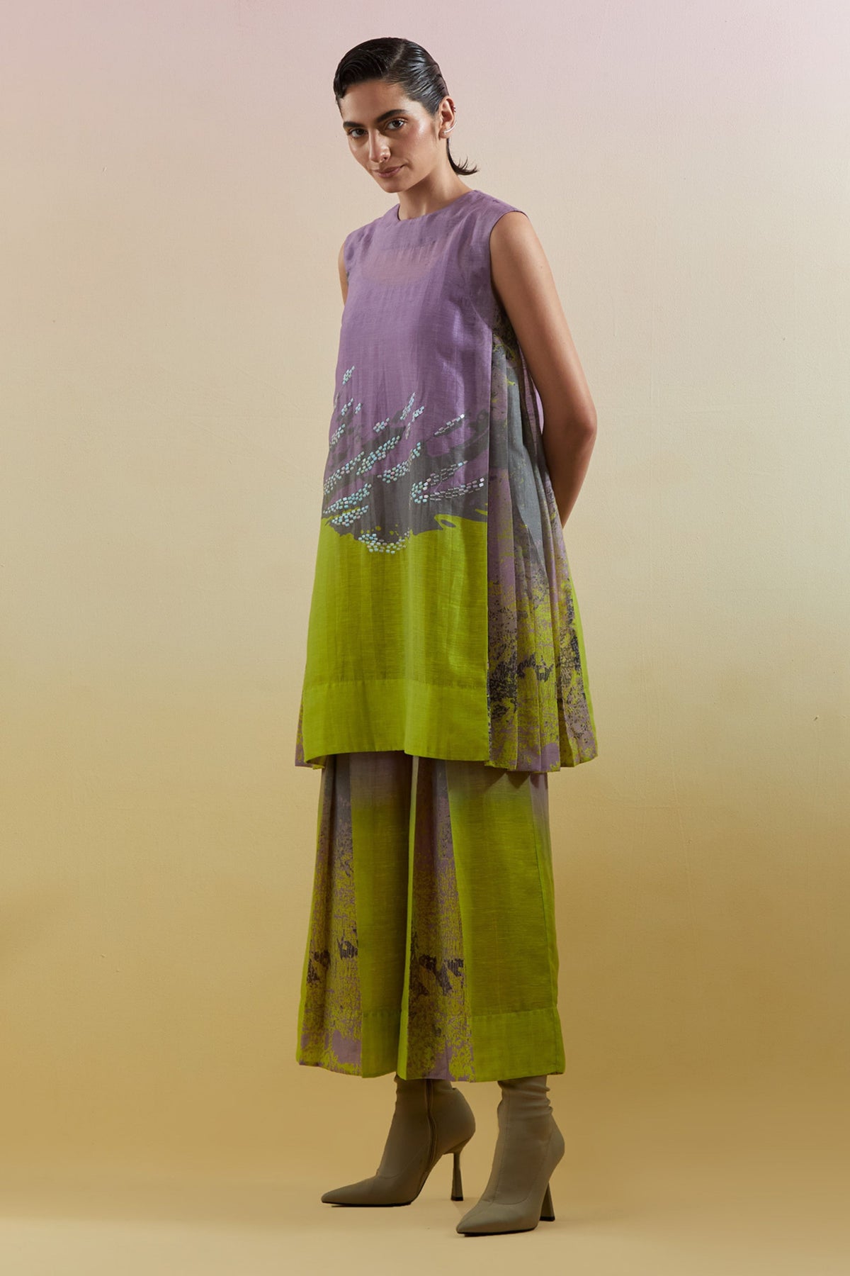 Gliss Lilac & Neon Jacket Set