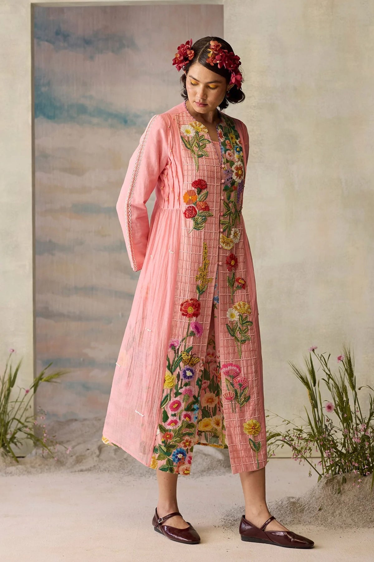 Rose Beaded Tunic