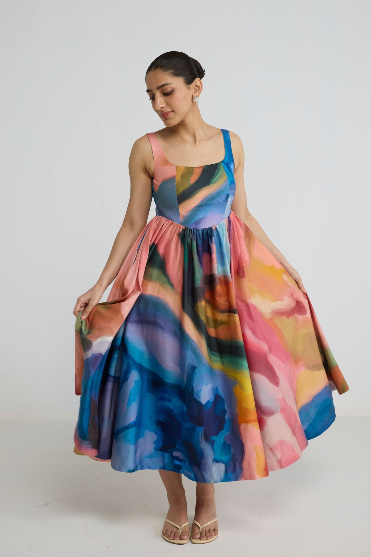 Rainbow Garden Cherry Dress