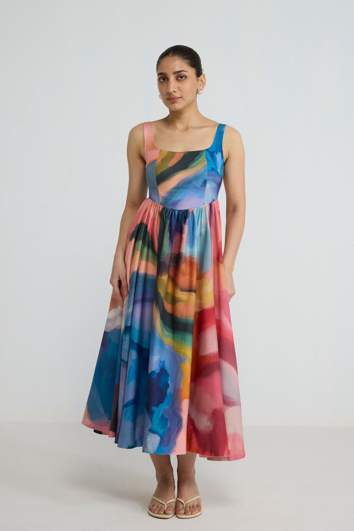 Rainbow Garden Cherry Dress
