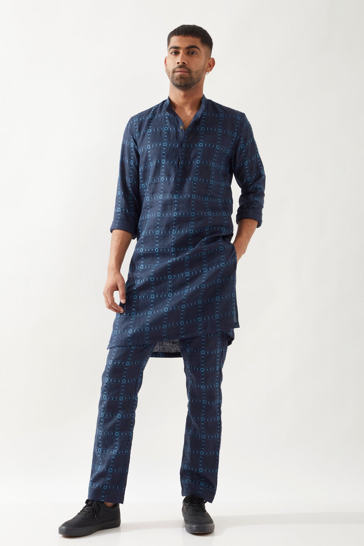 Kent Regal Navy Kurta Set