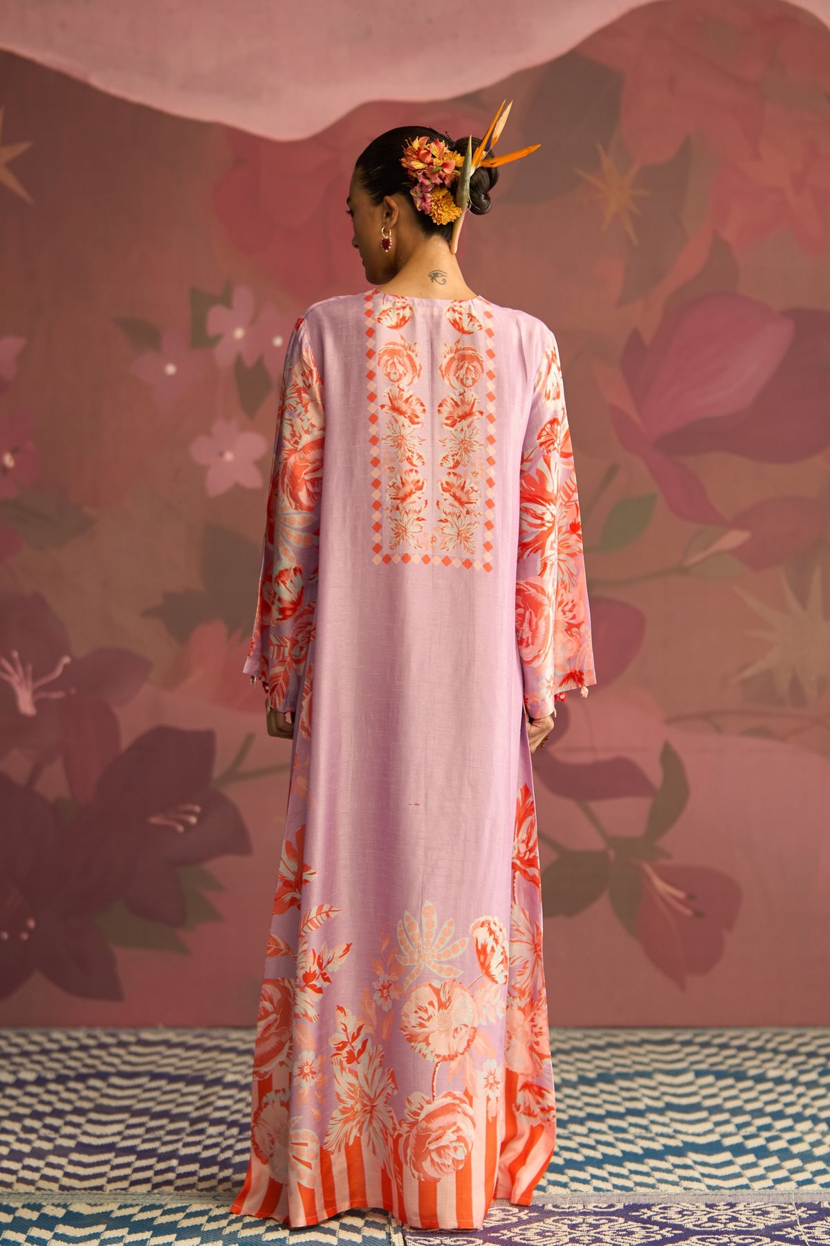 Lavender Blush Bloom Kaftan