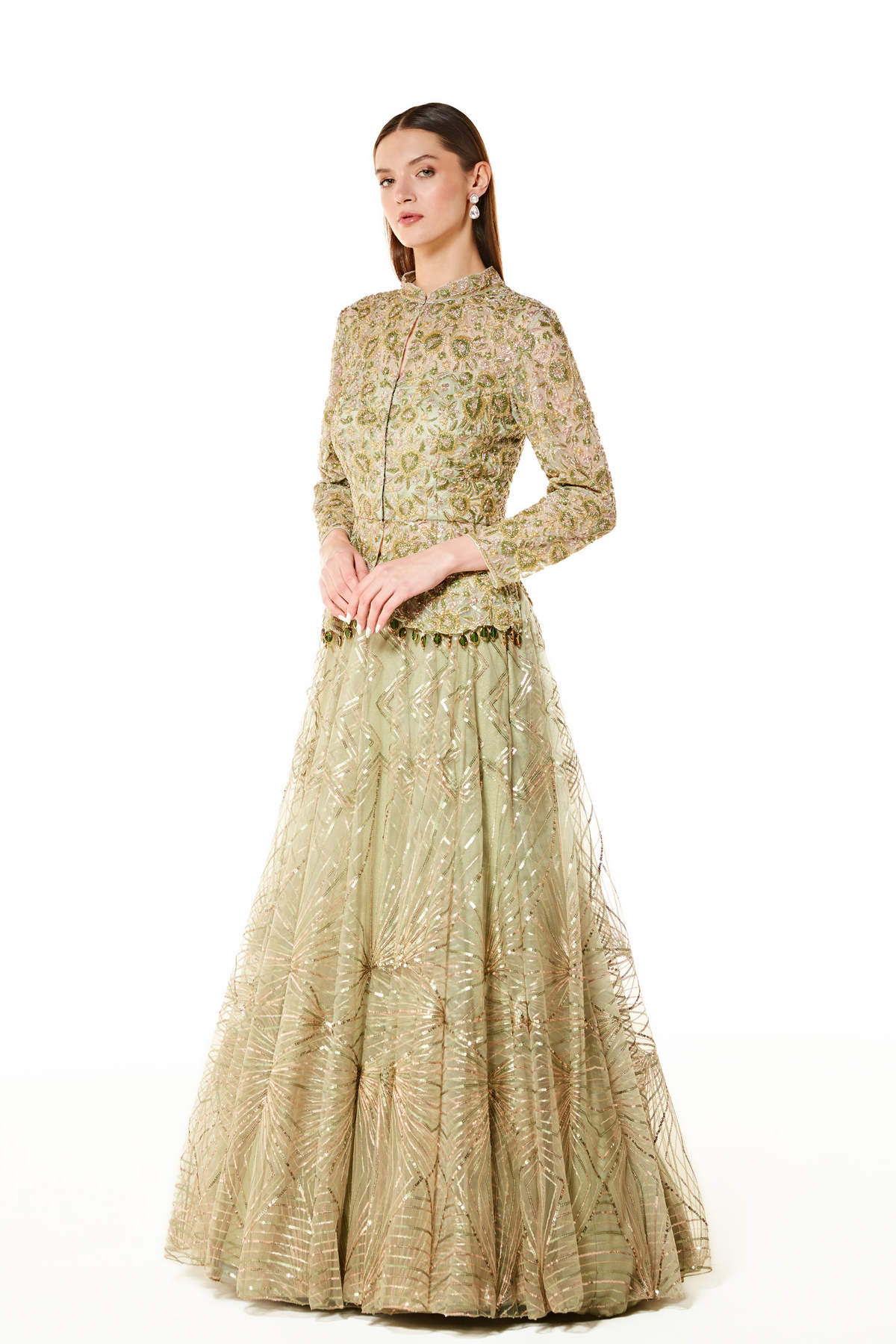 Sage Dalia Lehenga Set