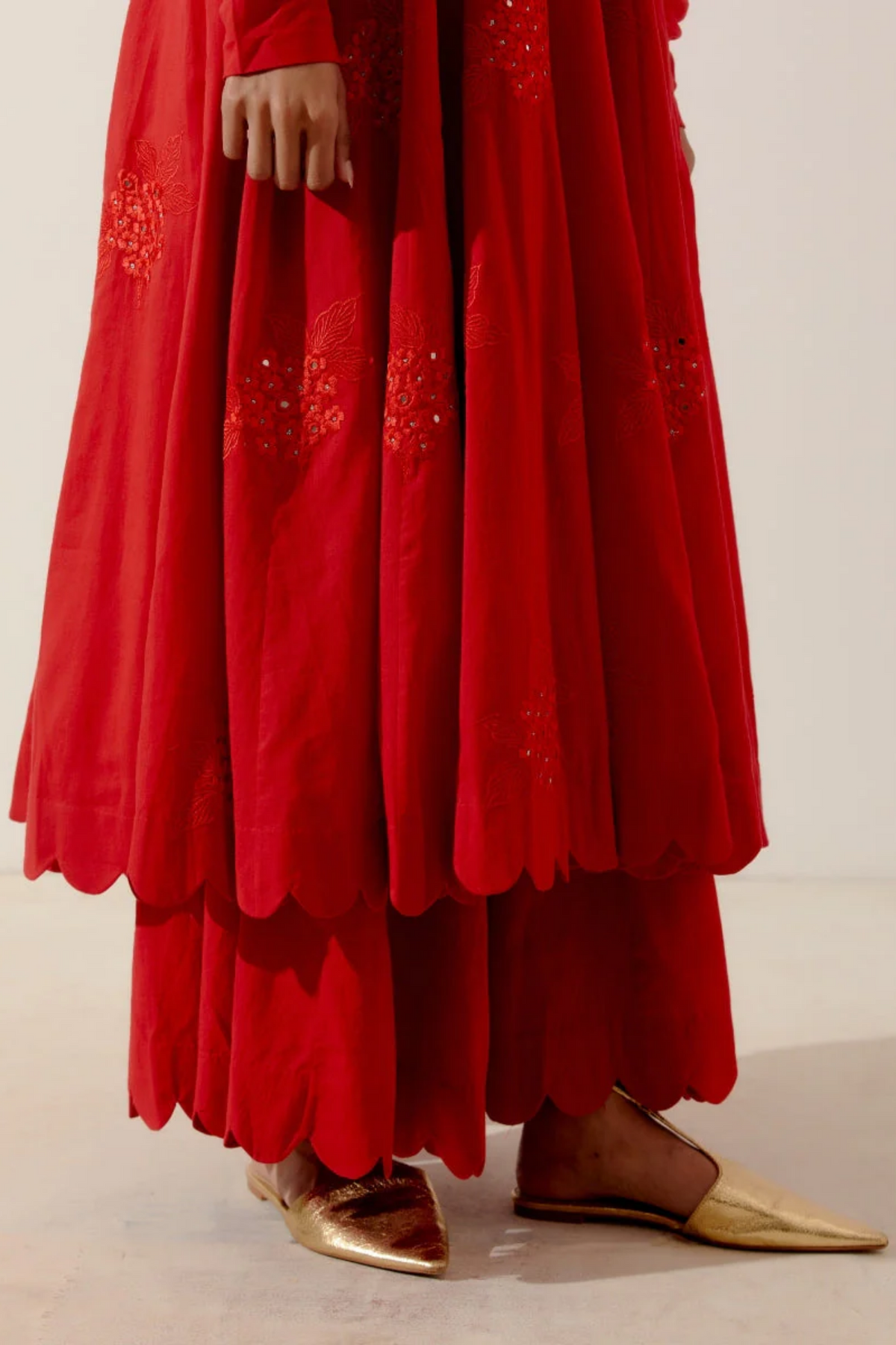 Gulmohar kali kurta set