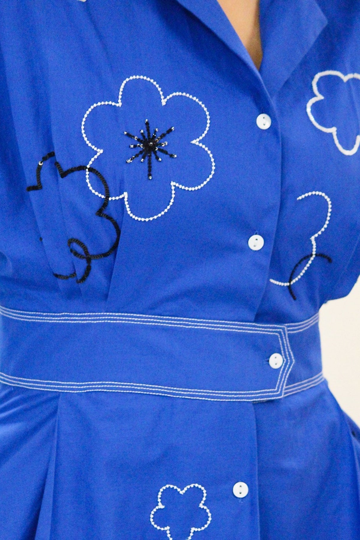 Ditsy Embroidered Sundress