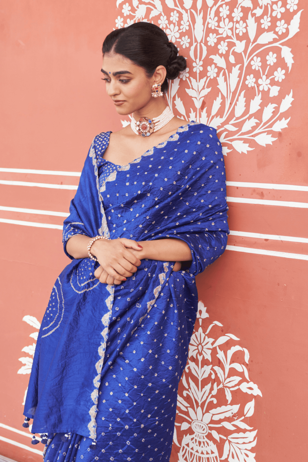 Nandini Blue Saree