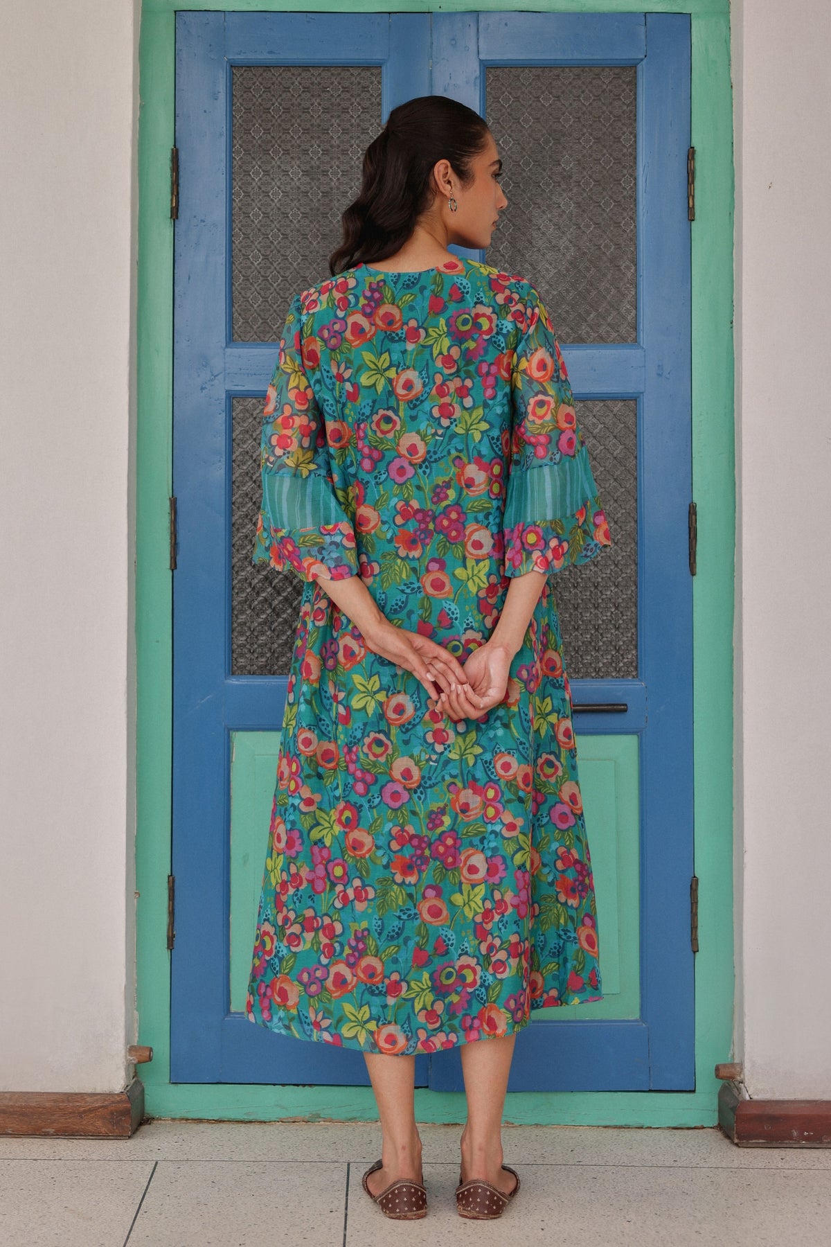Teal Bloom Dress