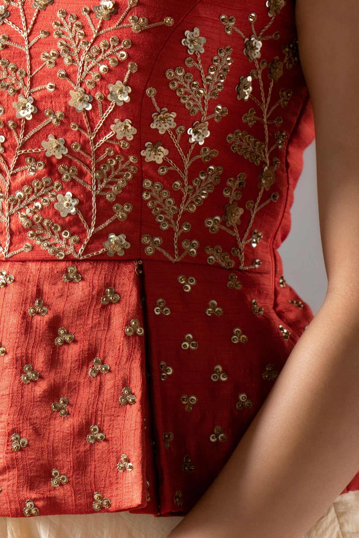 Mawra Peplum Palazzo Set