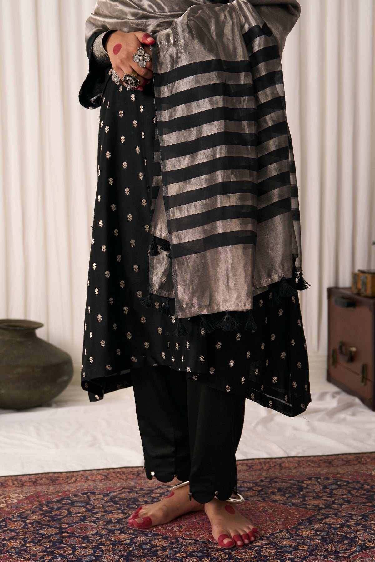 Noor Black Kurta Set