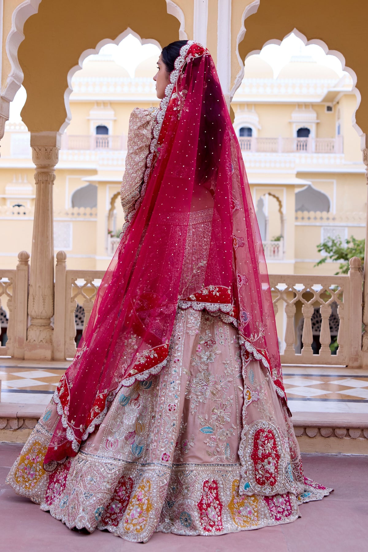 Caramel Taupe Bridal Lehenga Set