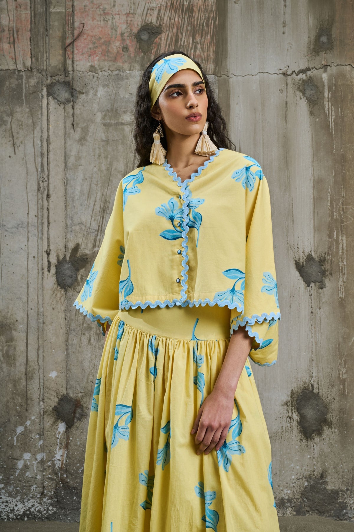 Sunlit Bloom Batwing Shirt