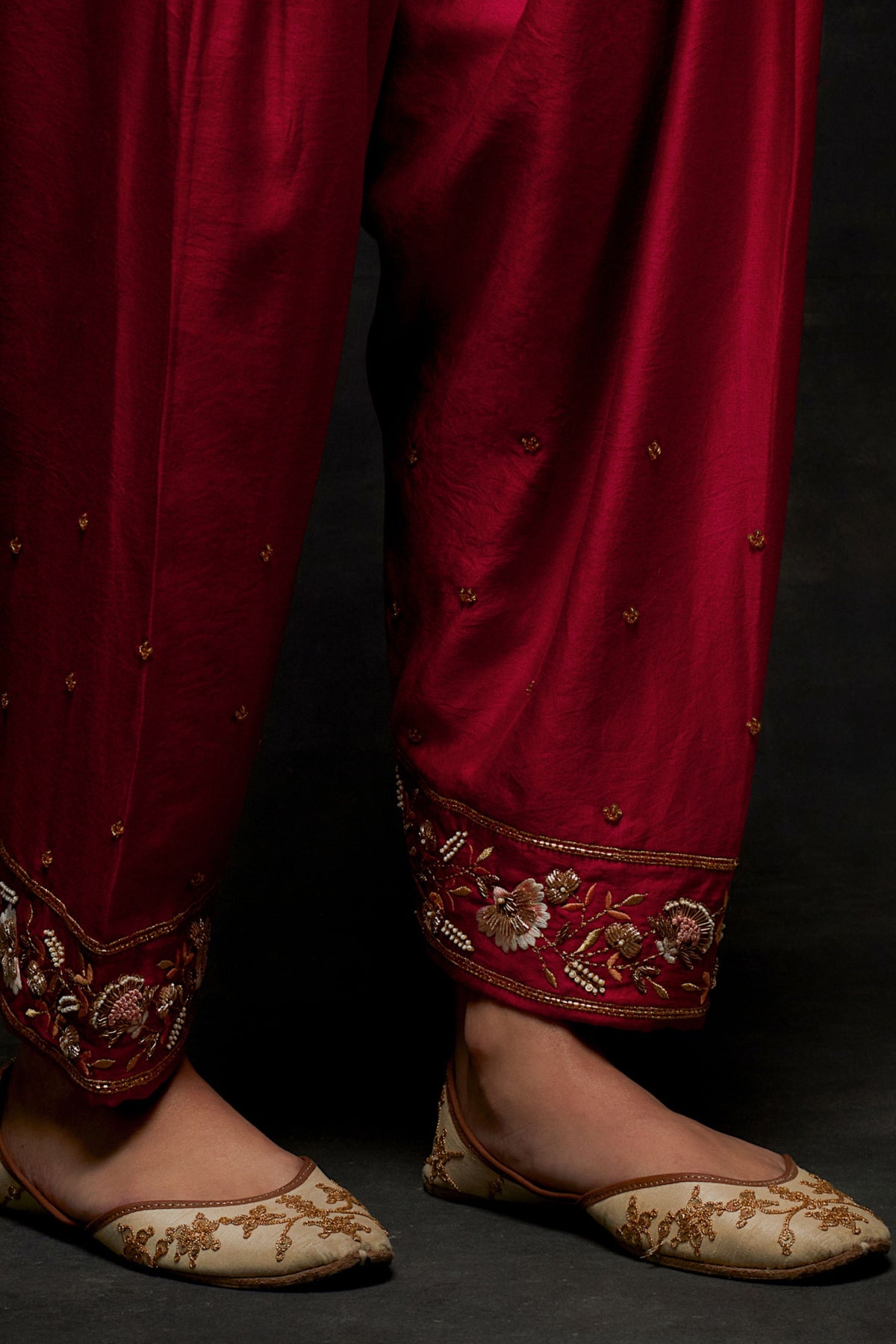 Red Short Kurta Set
