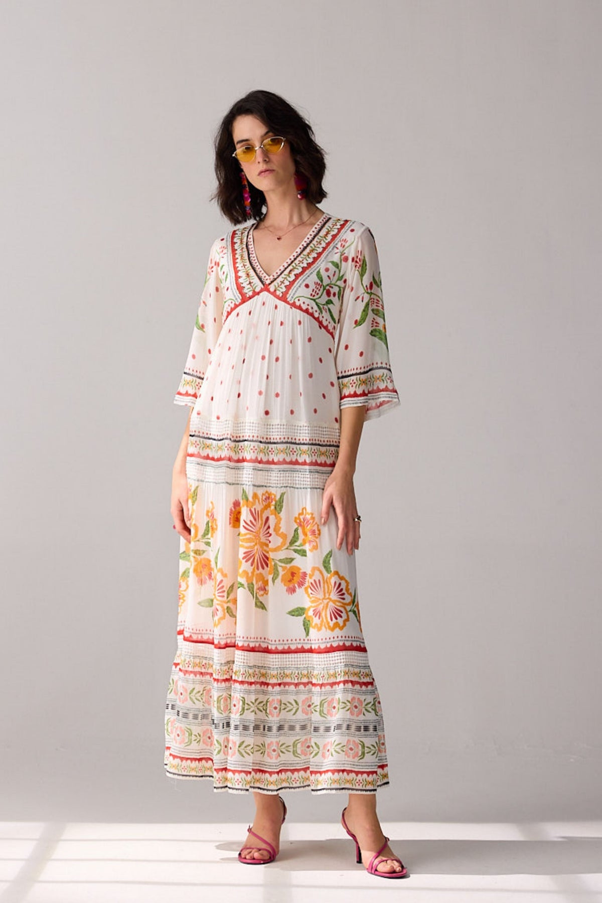 Delilah Embroidered Maxi Dress