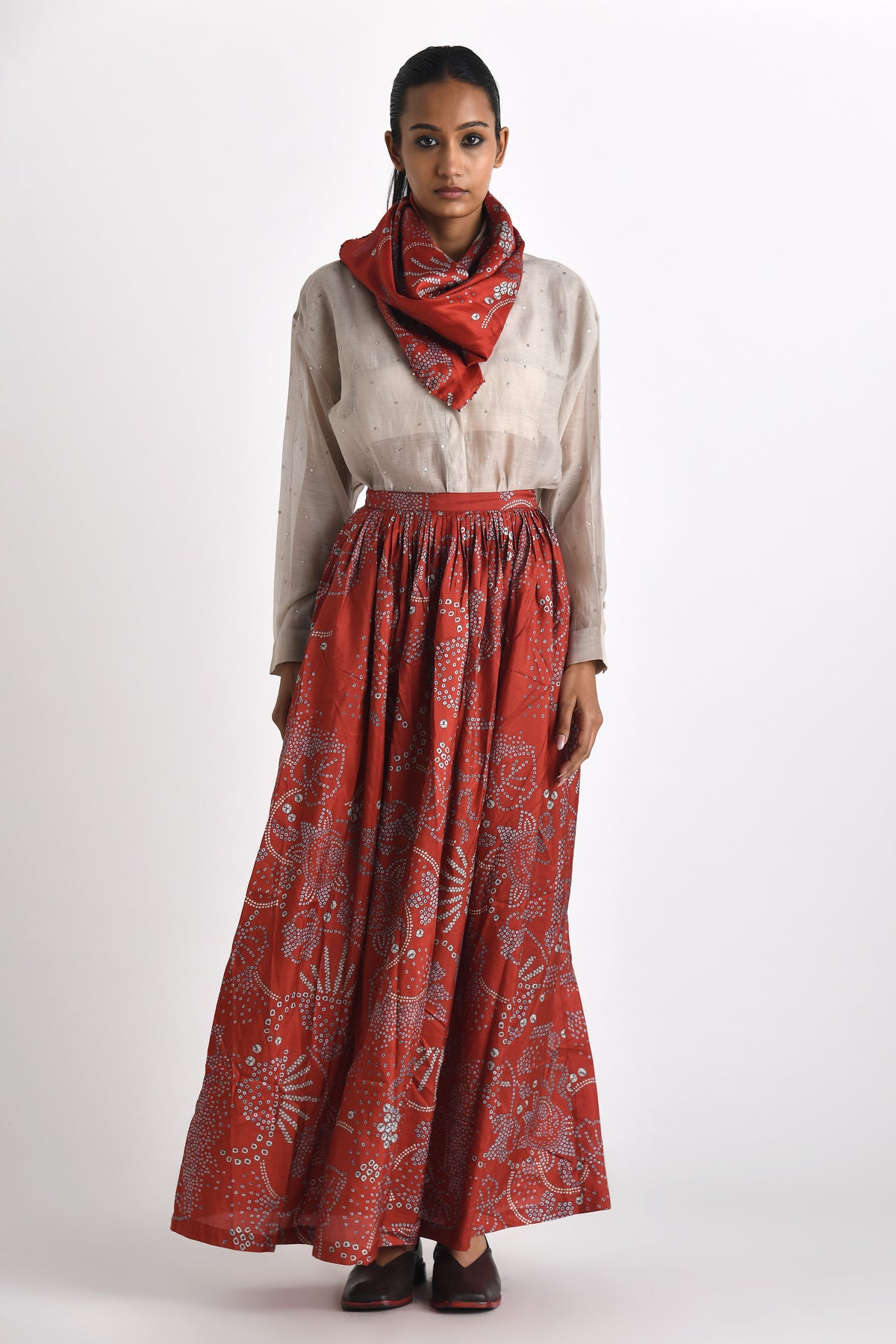 Galia Printed Bhandini Scarf