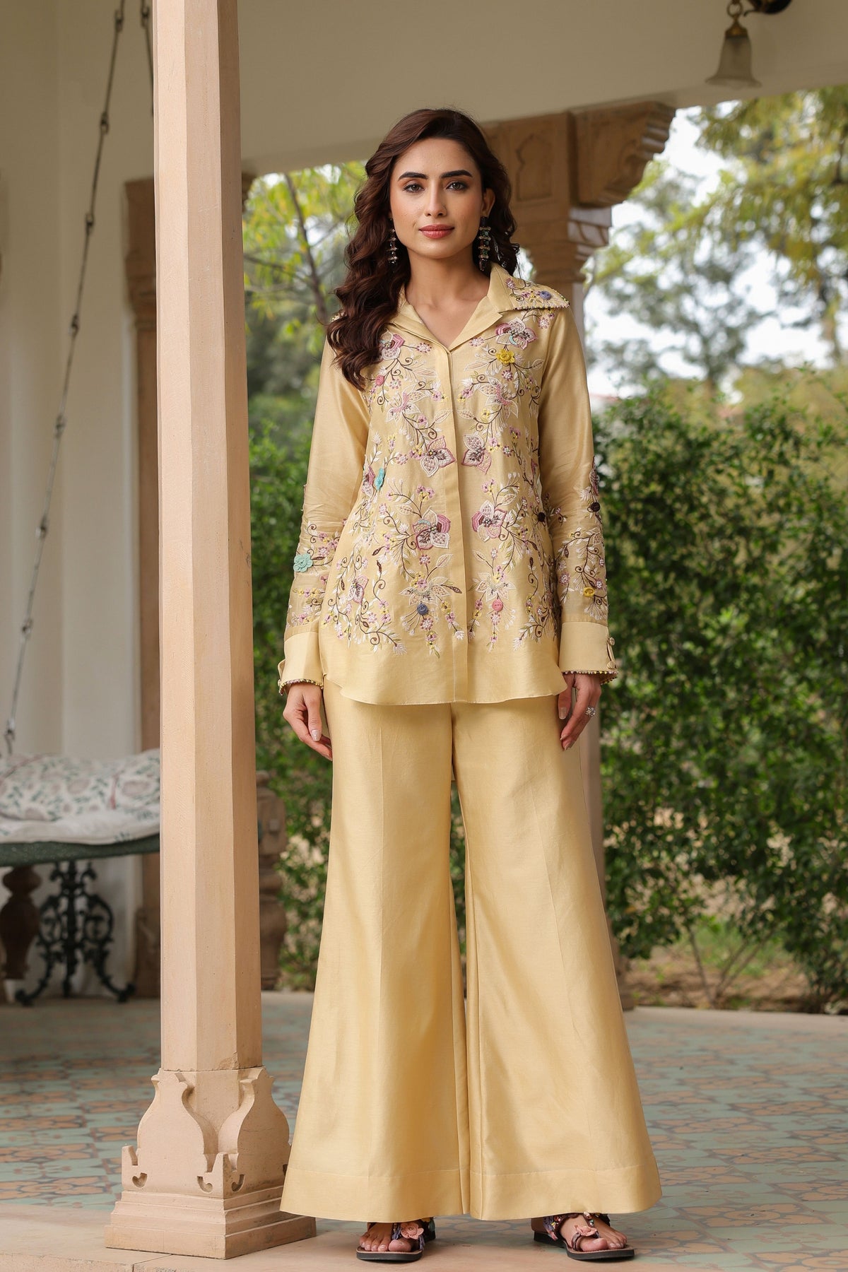 Gulzar Ivory Jaal Co-ord Set
