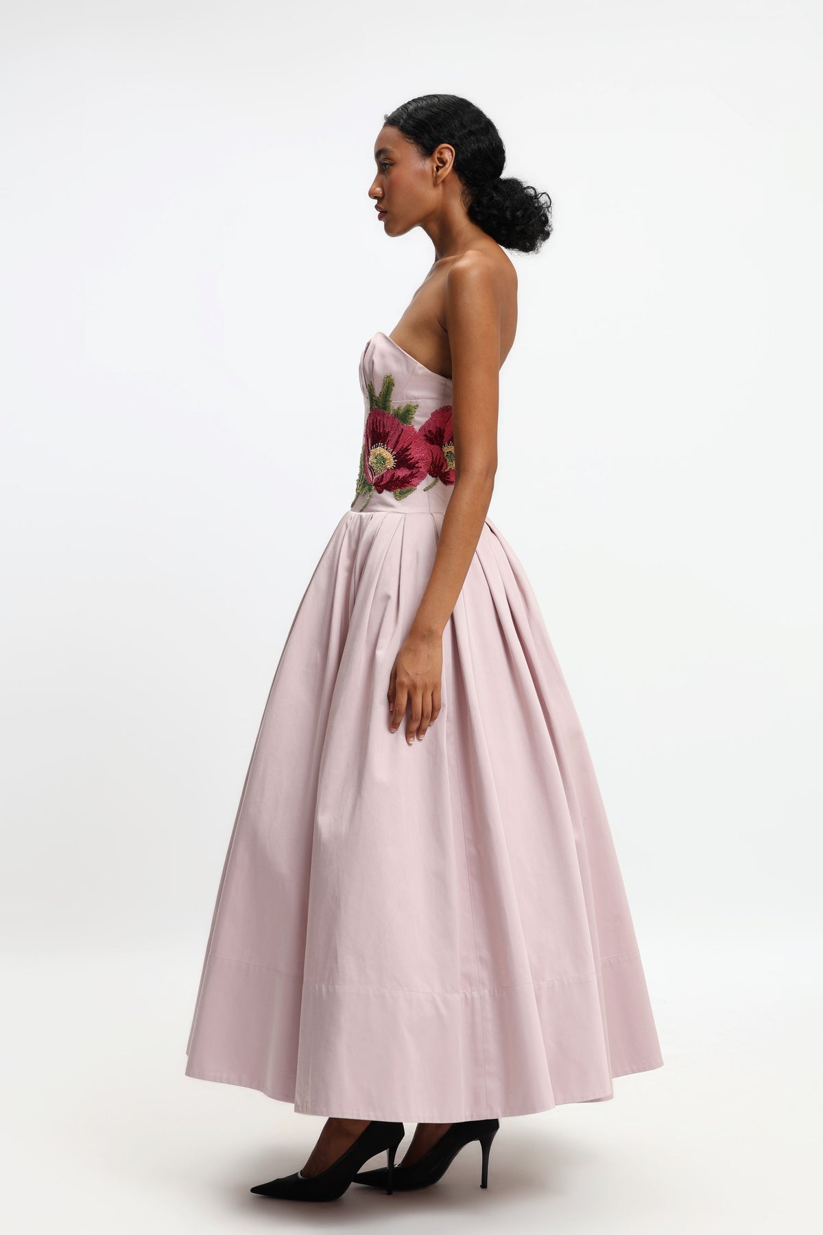 Strapless Corset Maxi Dress