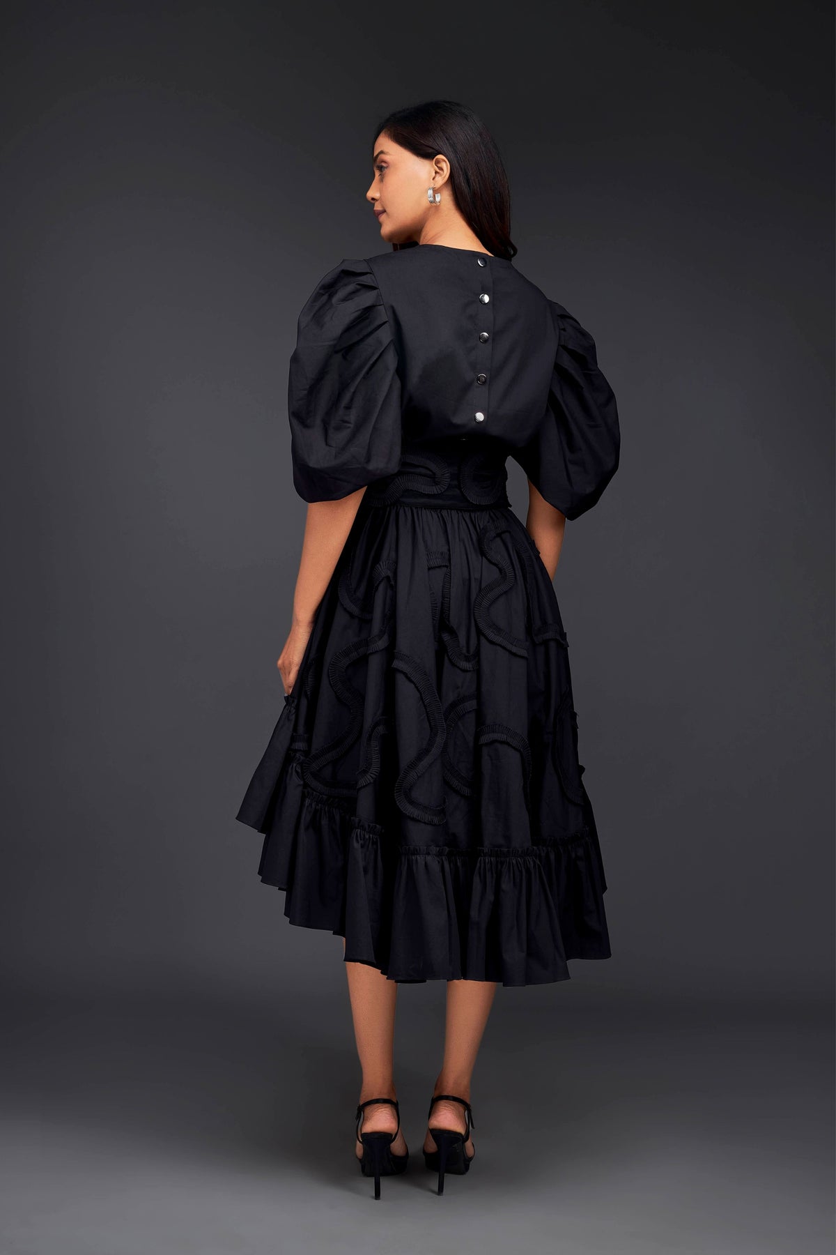 Black Frill Co-ord Set