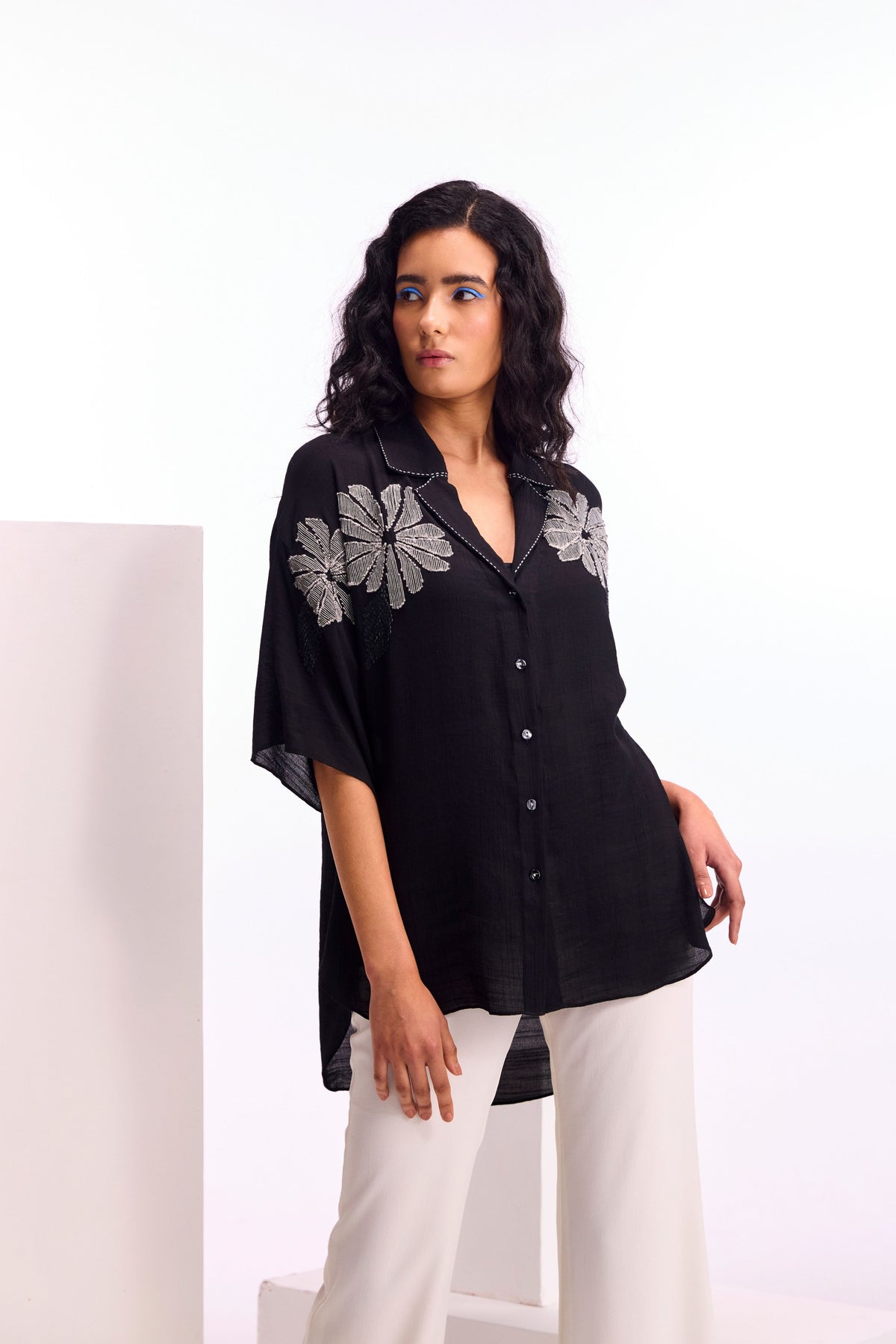 Alder Wide Collar Shirt With Pant