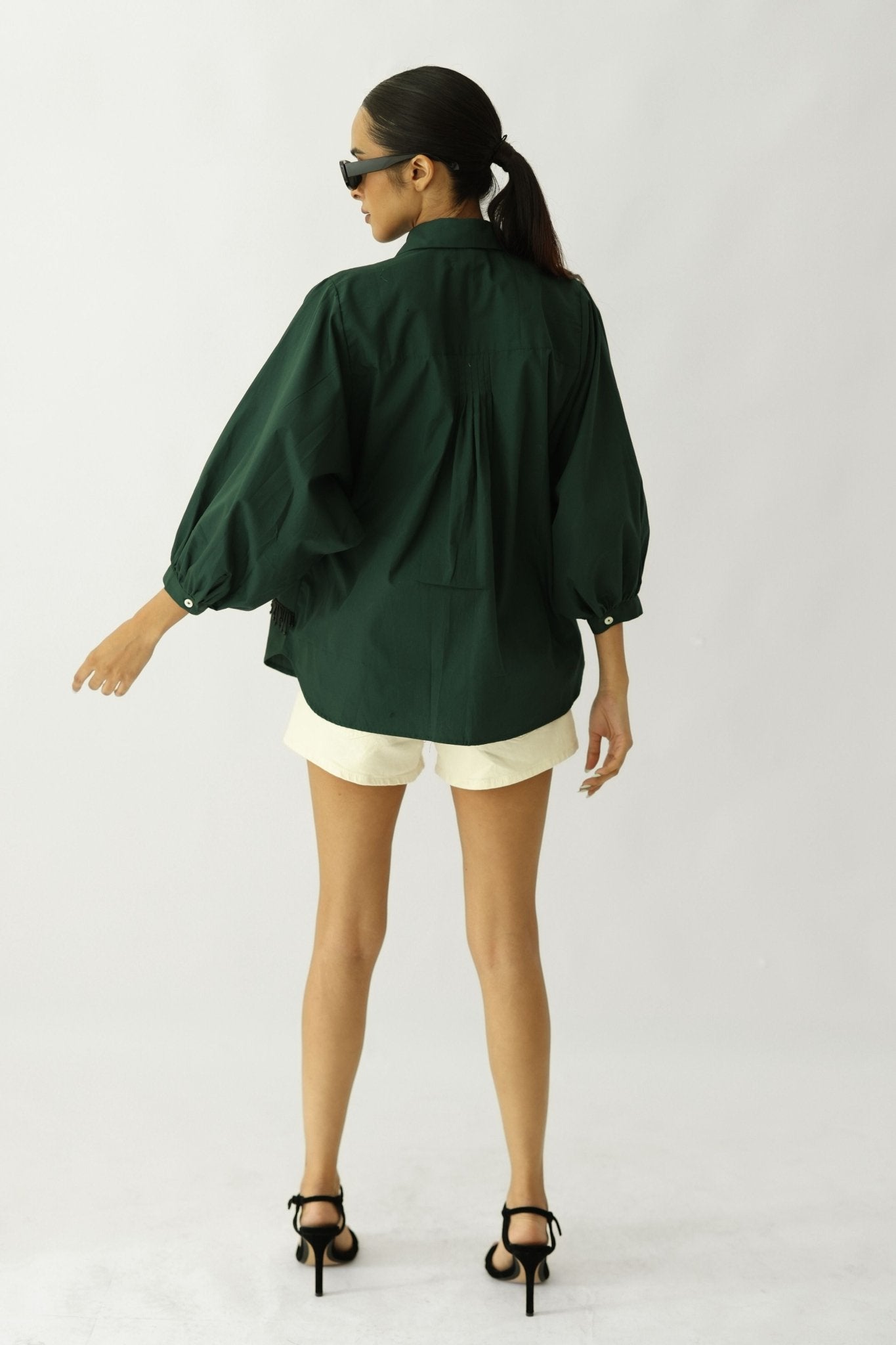 Bottle Green Horizon Shirt - Studio Moda - Elahe
