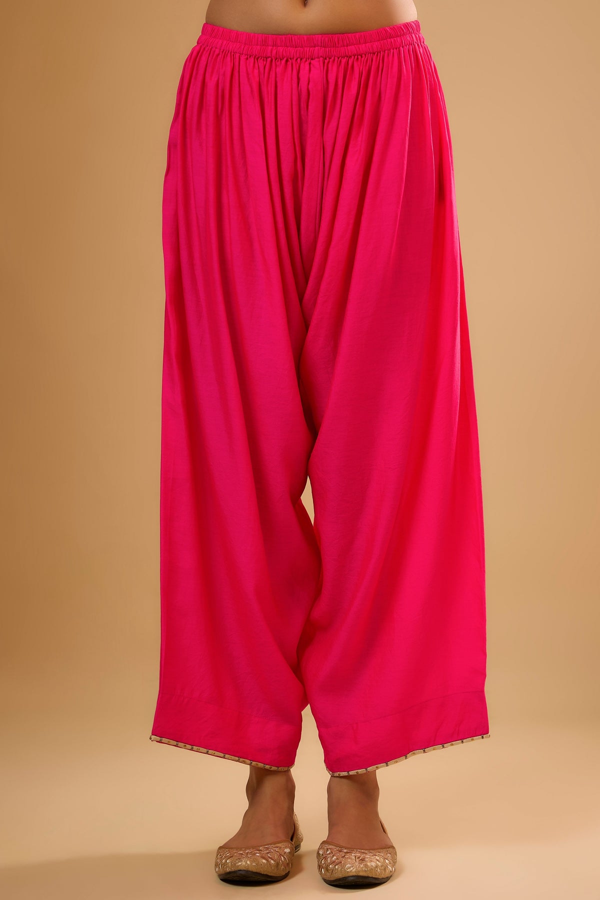 Hot Pink Applique Kurta Set