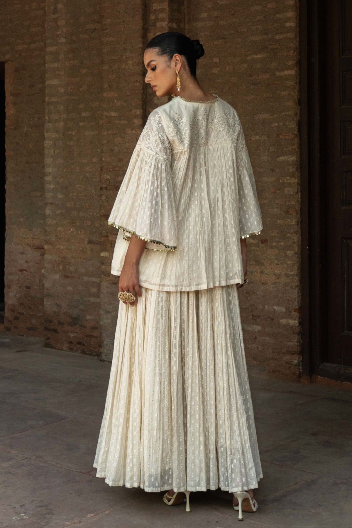 All Gathers Forest Embroidered Lehenga Set