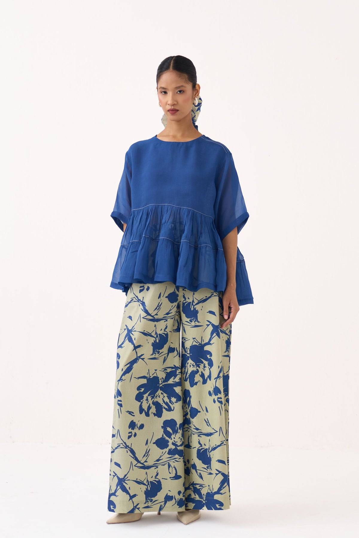 Yoke Gather Top Co-Ord Set