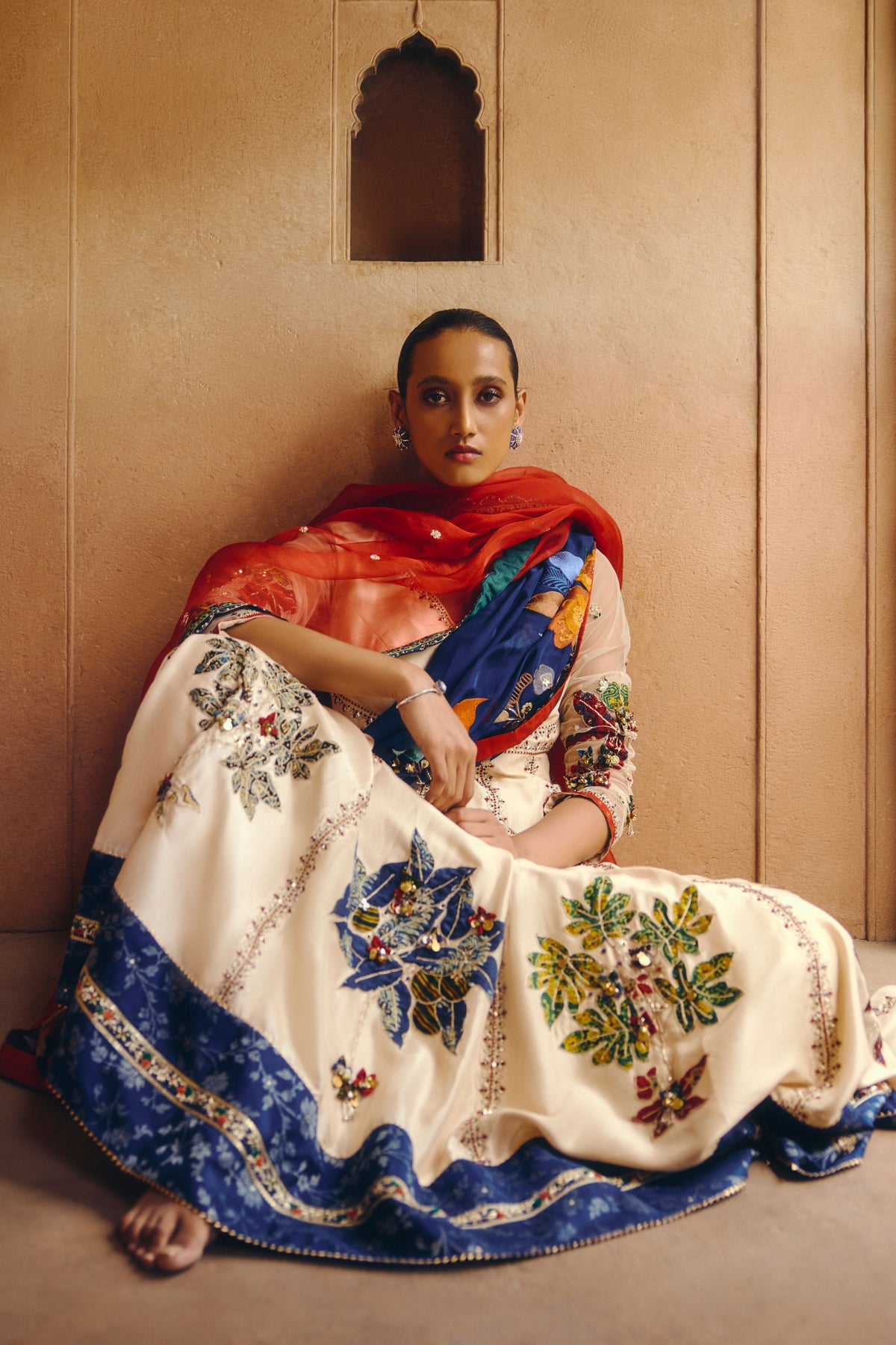 Ivory Symphony Anarkali