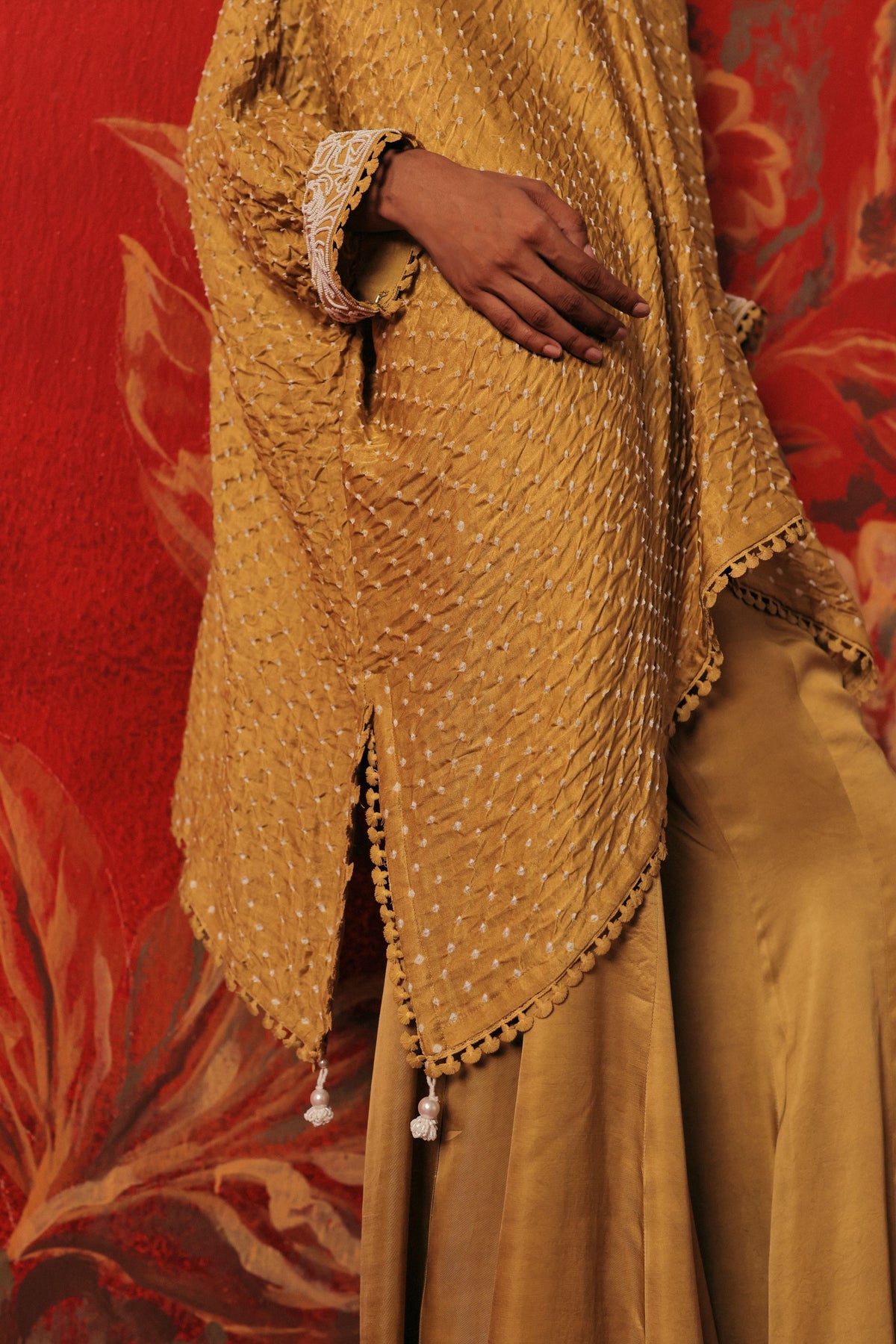 V Neck Sharara Set