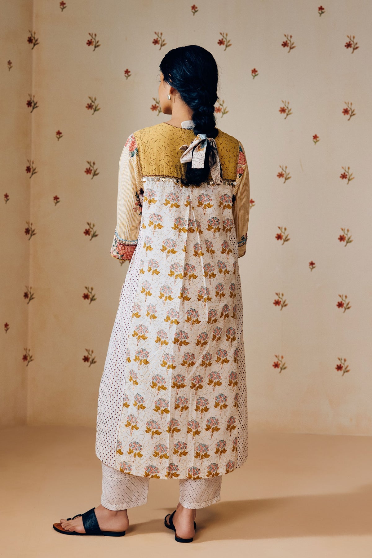 Rose Print Kurta Set