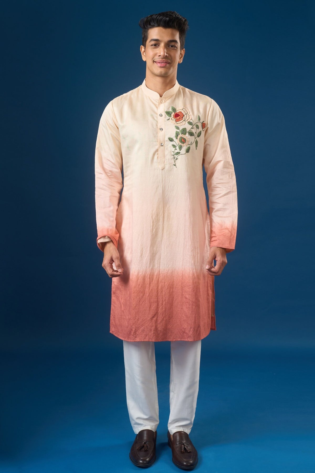 Pink Ombre Kurta Set
