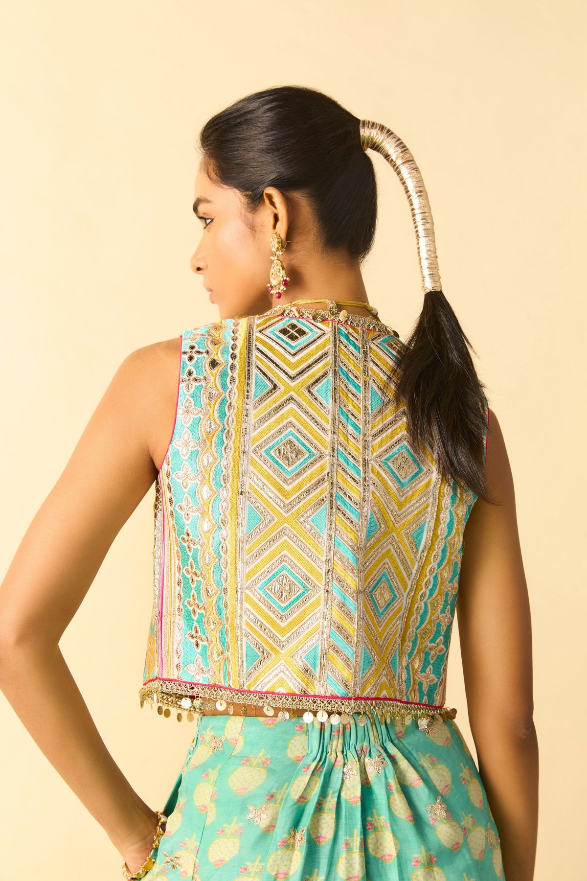 Eira Aqua Sharara Set