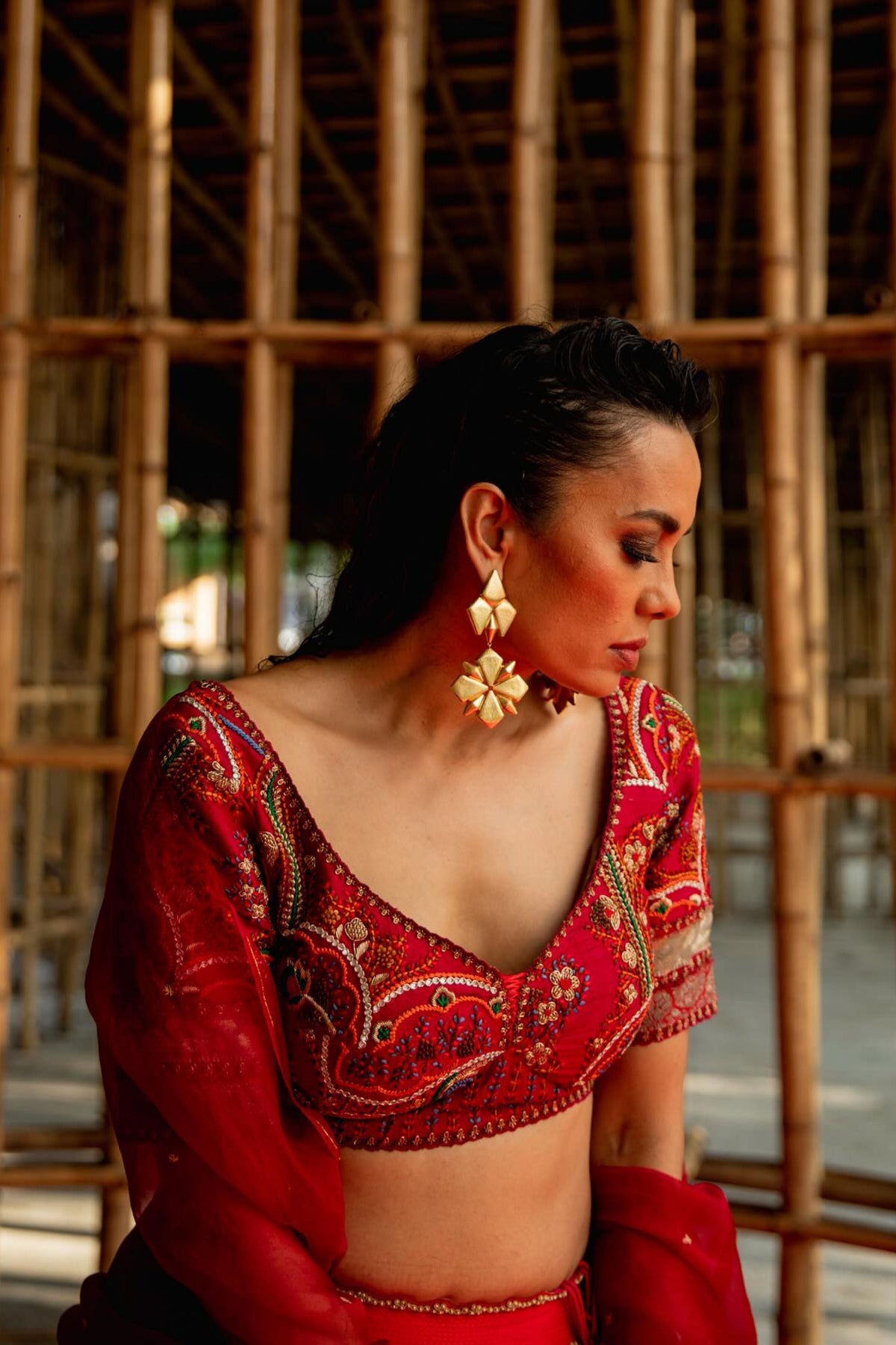 Red Lehenga Set