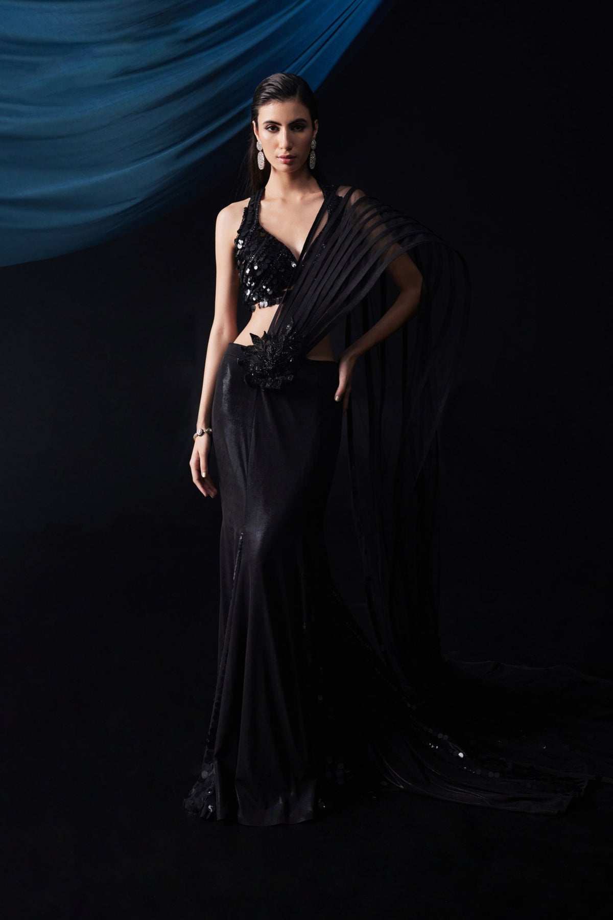 Mermaid Style Draped Saree