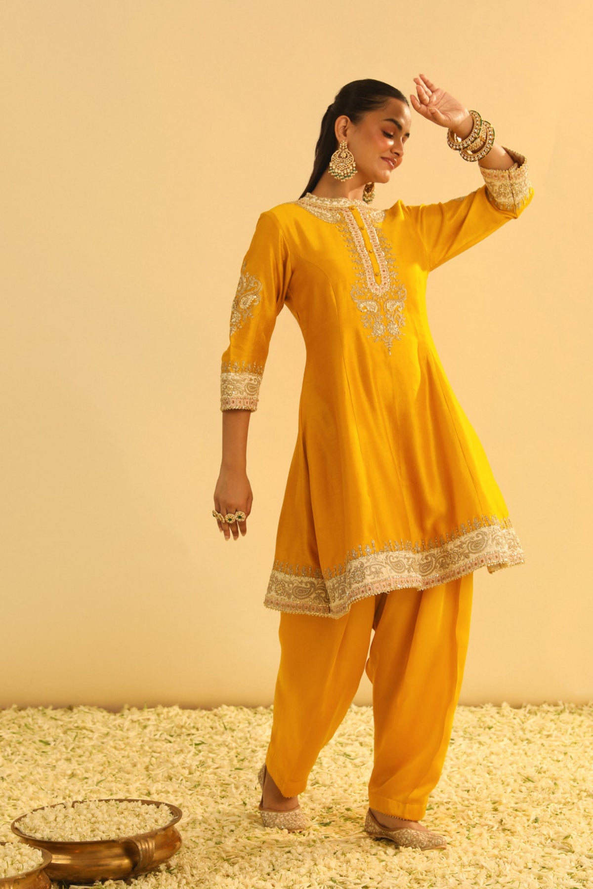 Amani Mustard Kurta Set