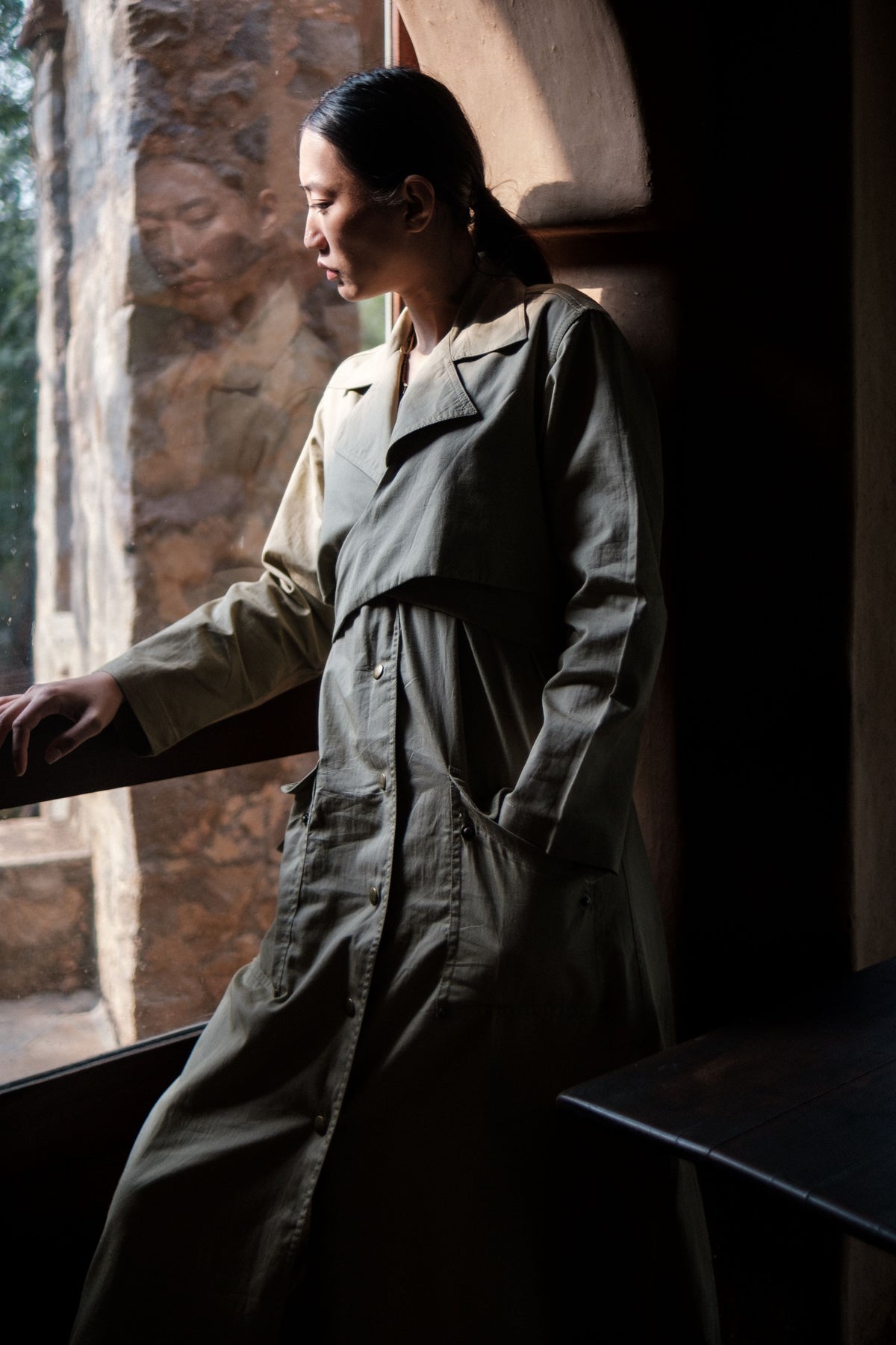 Khaki Copenhagen Trench