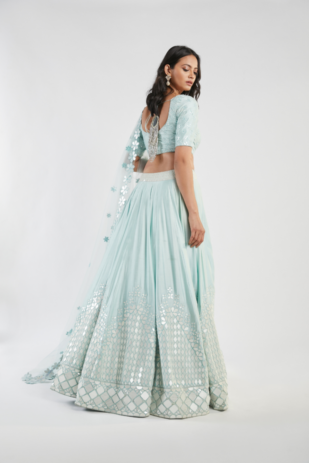 Blue lehenga set