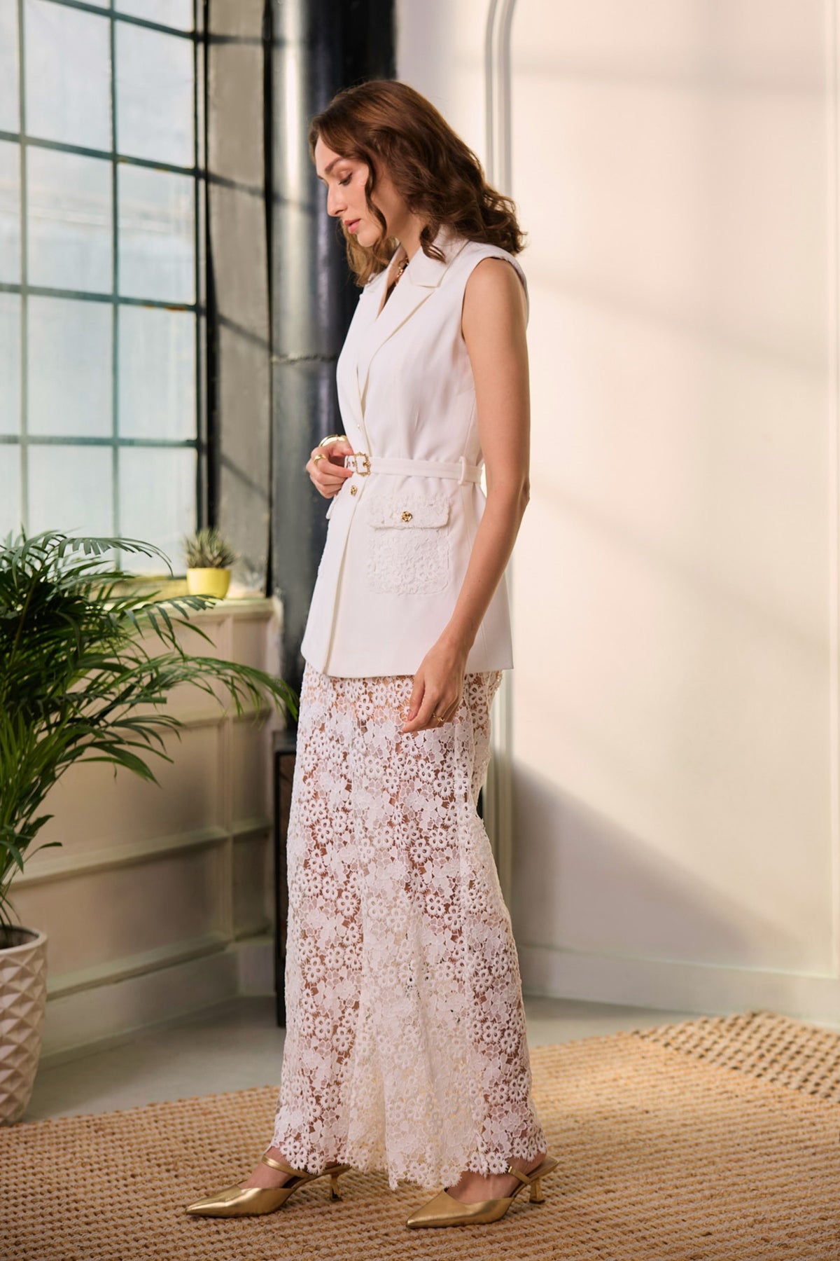 Cece Pearl Blazer Set