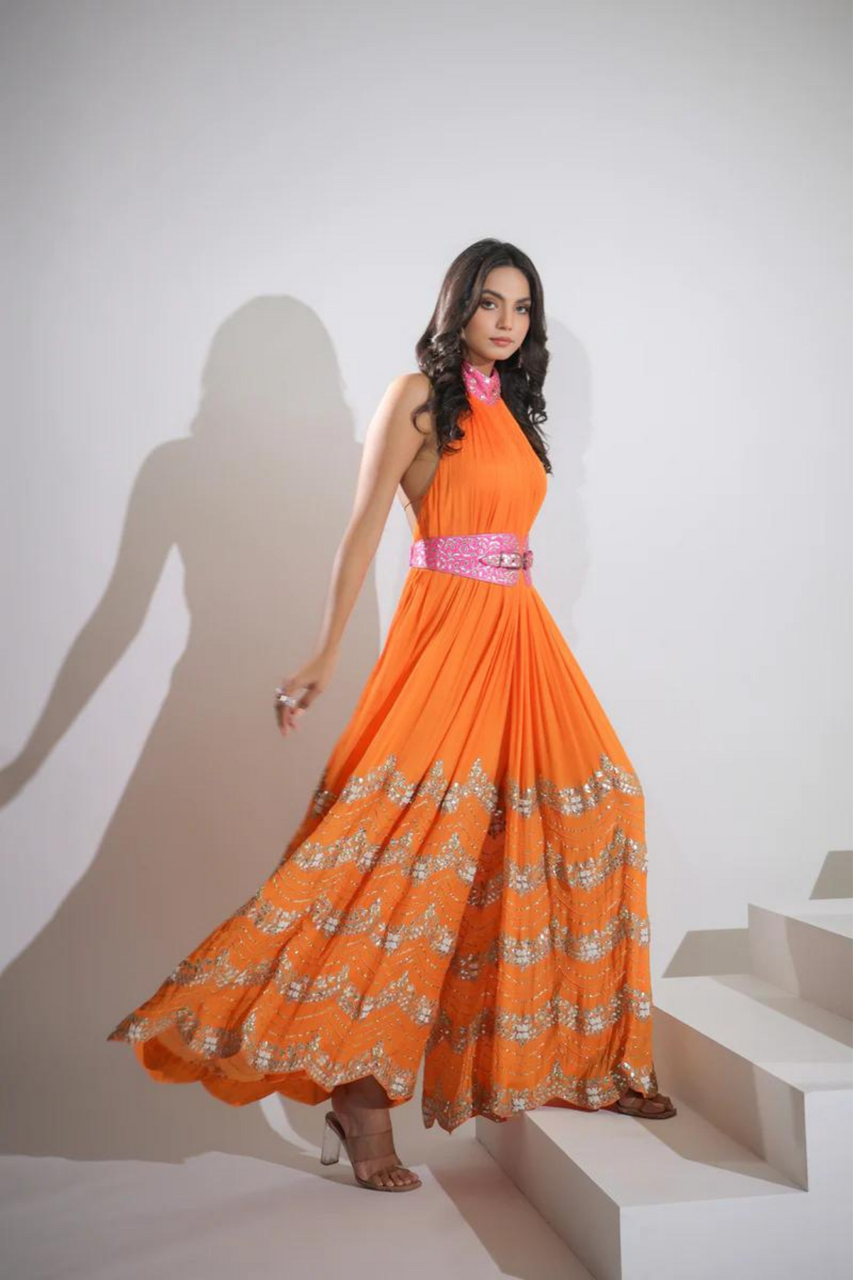 Orange Jumpsuit Set