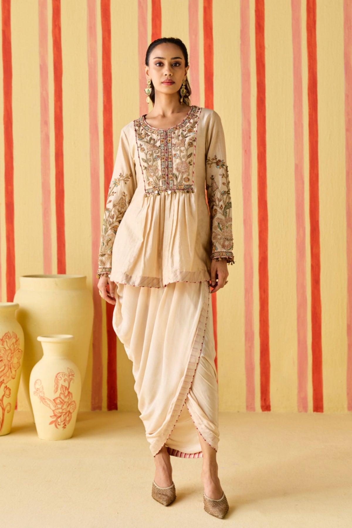 Manura Tussar Kurta Set