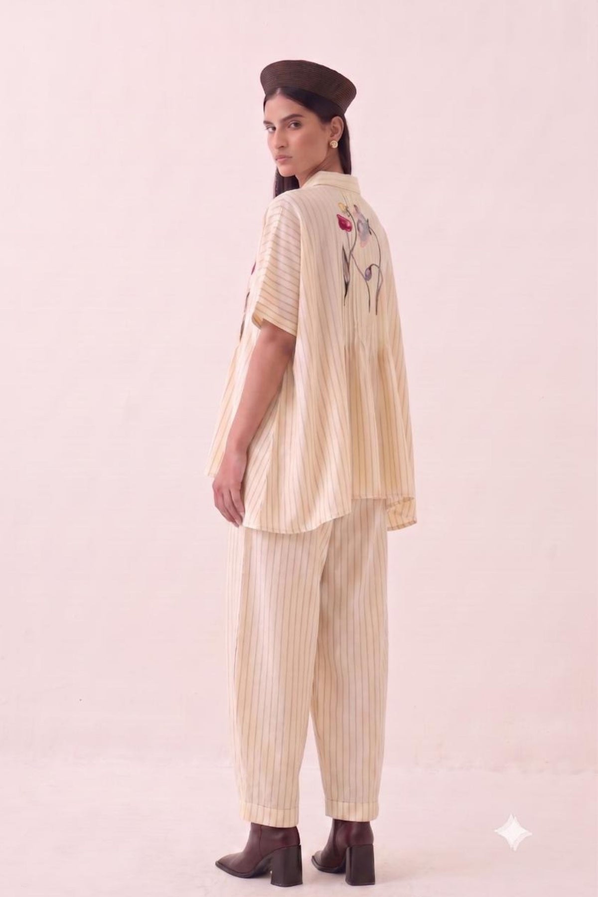 Lehar Rose Flare Top