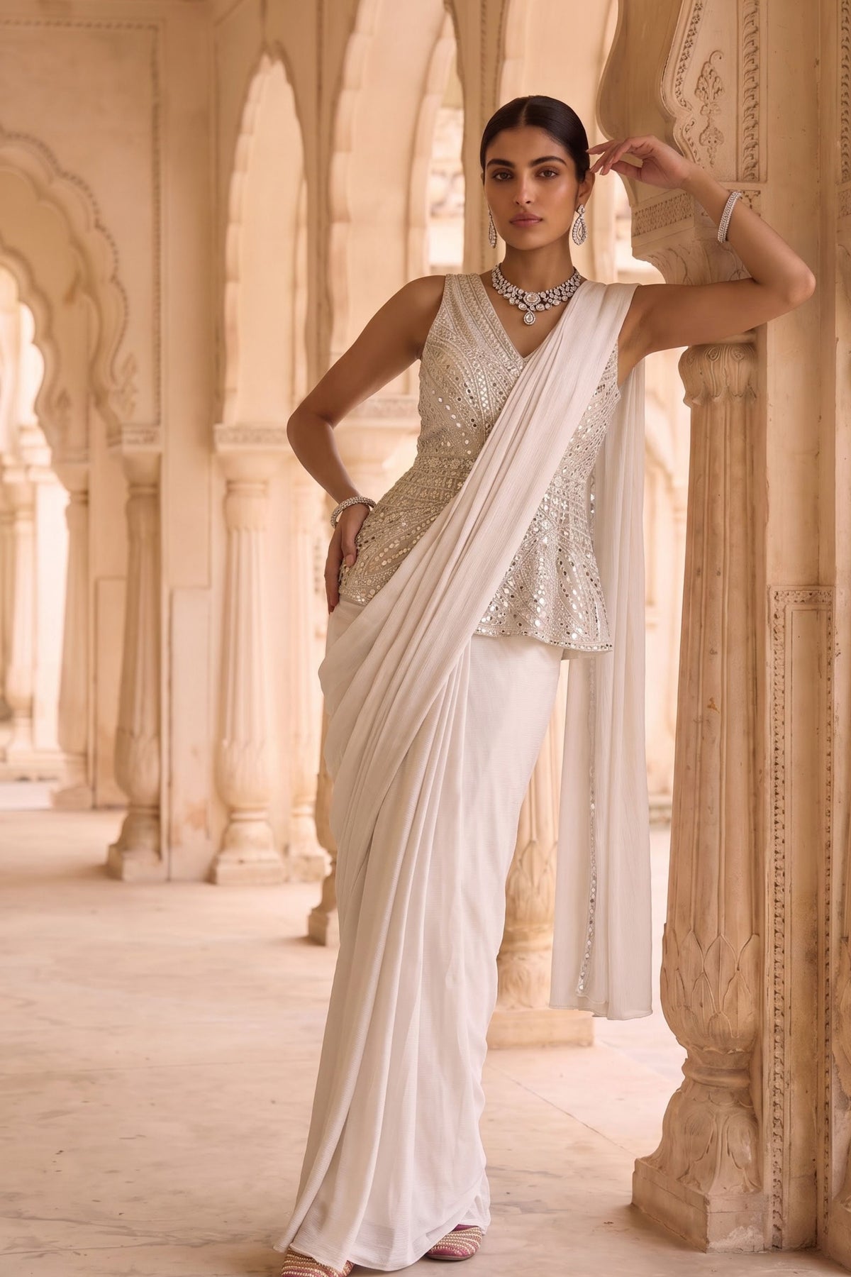 Raga Darpan Draped Saree Set