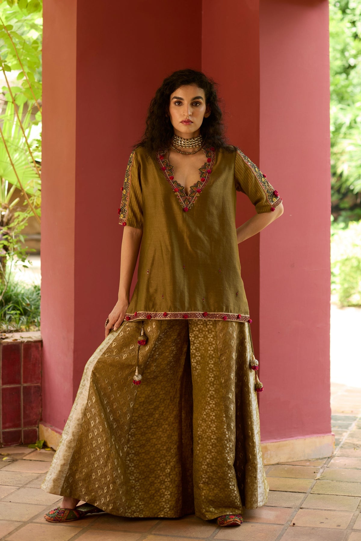 Brocade Palazzo Set